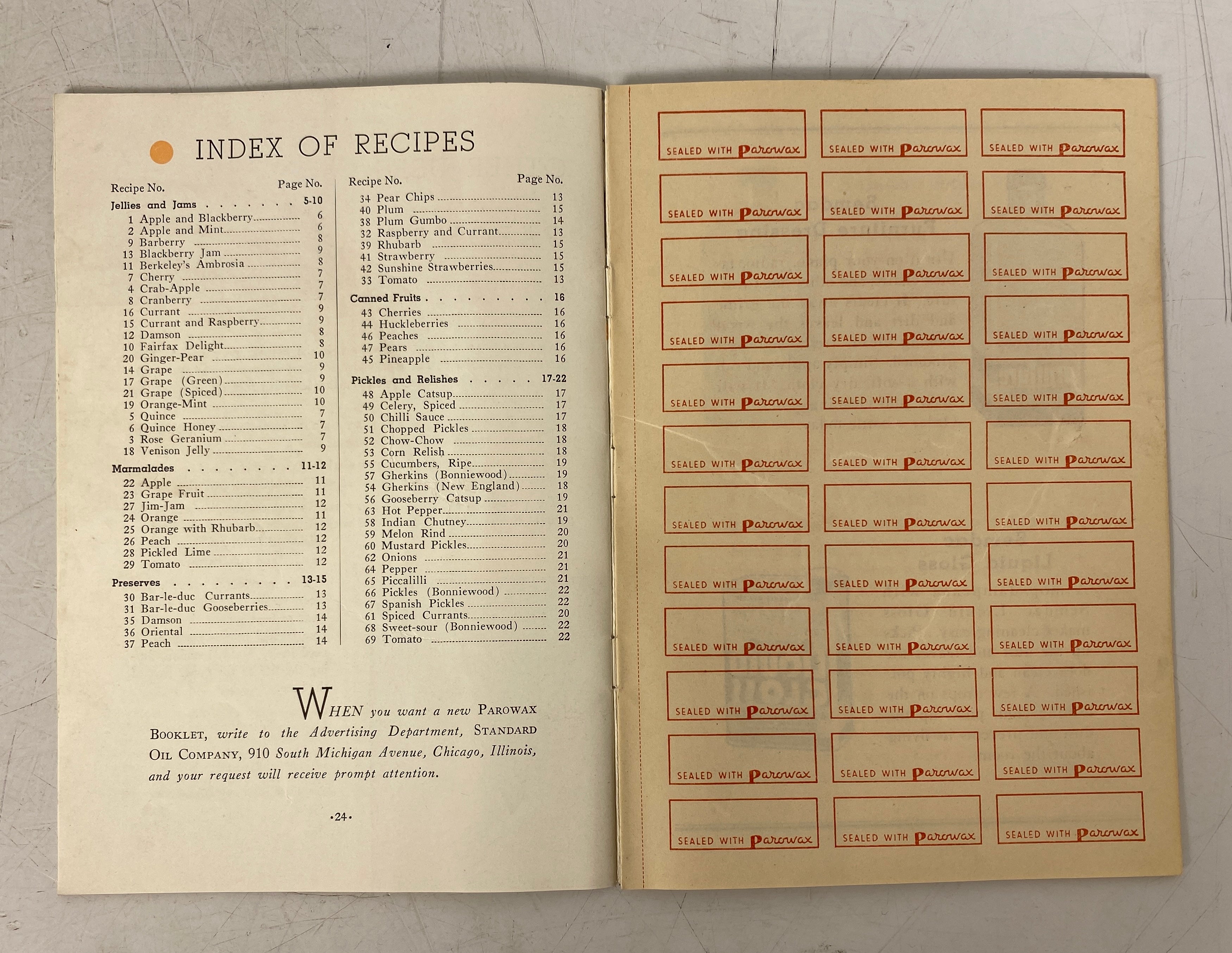 4 Vintage Home Canning: Kerr/General Foods/Parowax/USDA 1945-57 SC