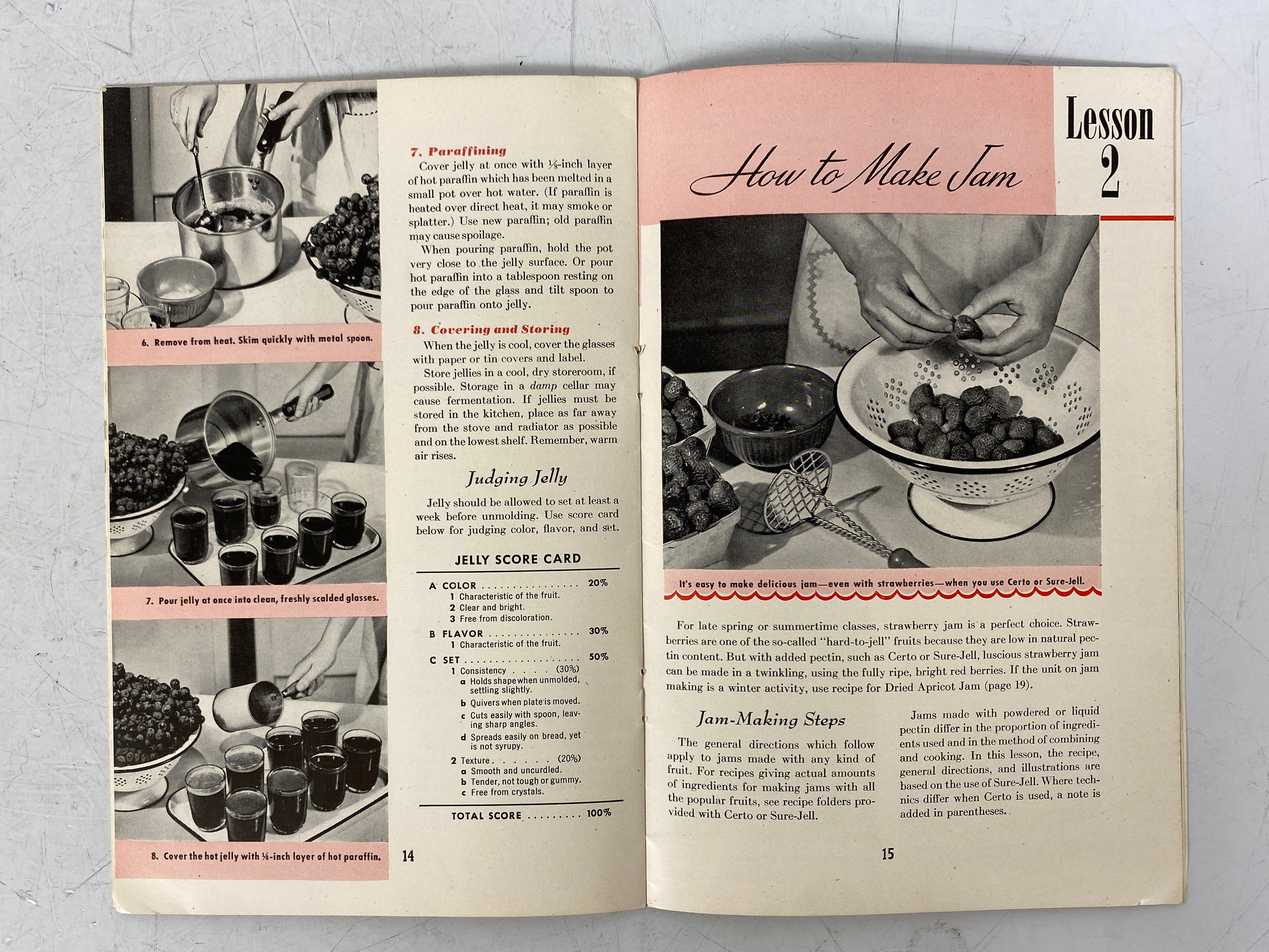 4 Vintage Home Canning: Kerr/General Foods/Parowax/USDA 1945-57 SC