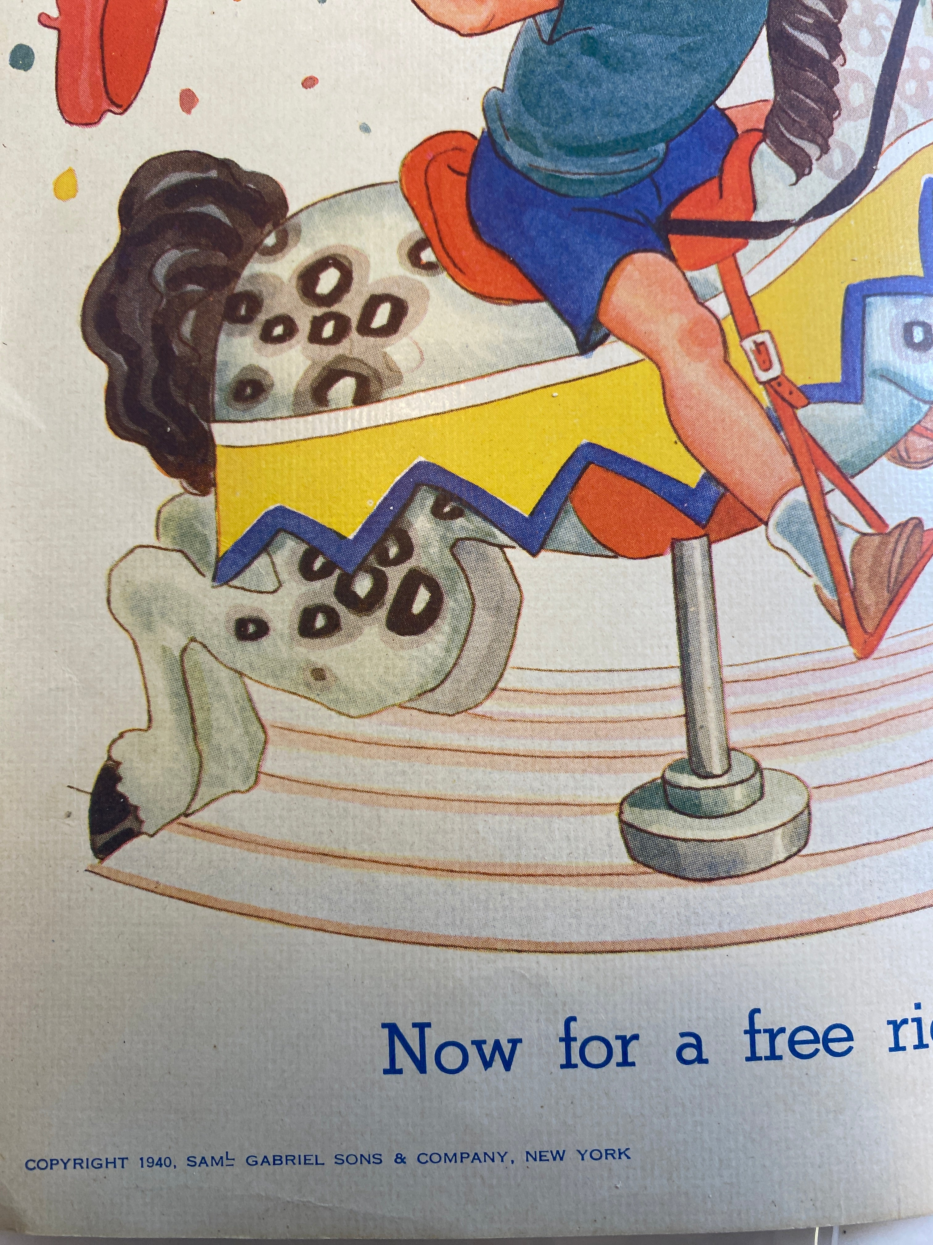 4 Vintage Linenette Books 1940 Helping Mother/In the Park/Country/At School