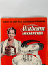 4 Vintage Sunbeam Mixmaster Hand Mixer Booklets w Recipes 1950-74 SC