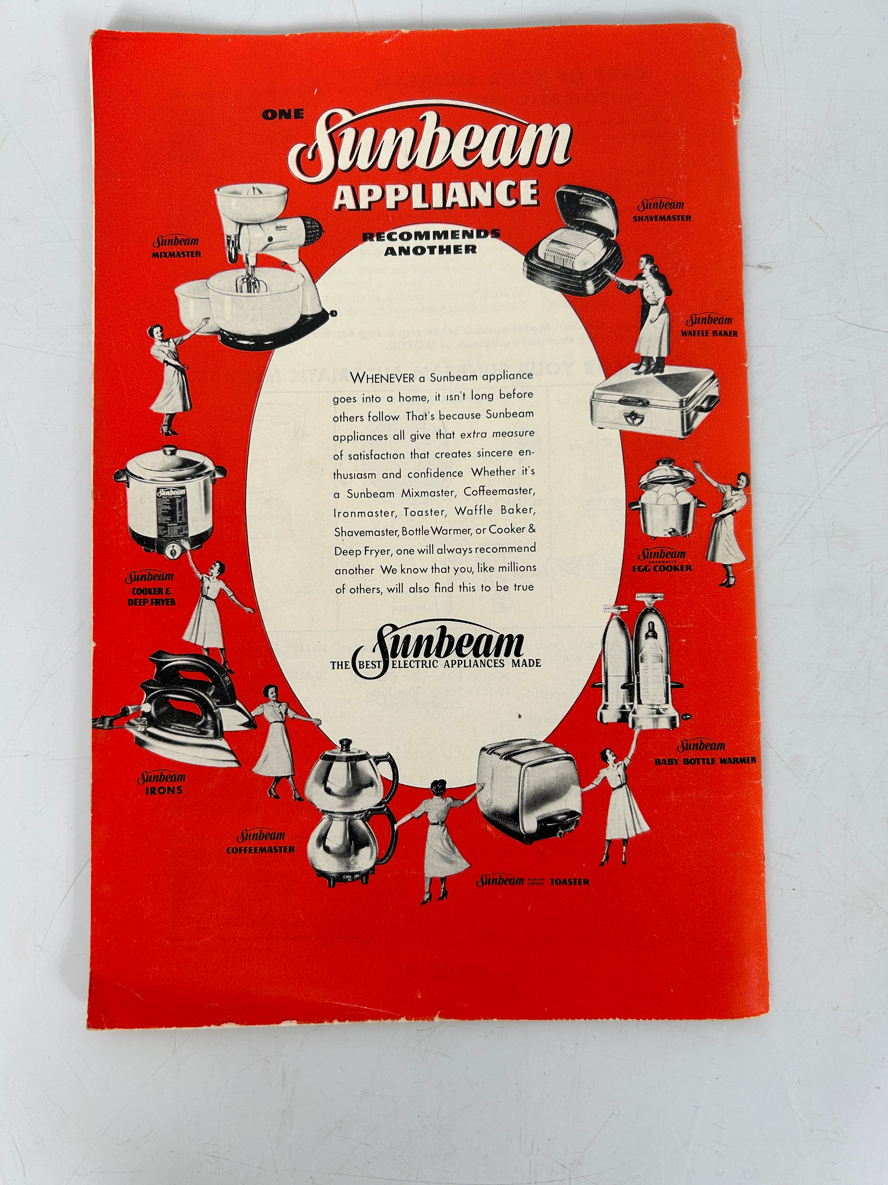 4 Vintage Sunbeam Mixmaster Hand Mixer Booklets w Recipes 1950-74 SC