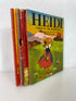 4 Vintage Wonder Books: Heidi/Famous Fairy Tales/Around the World 1949-64 HC