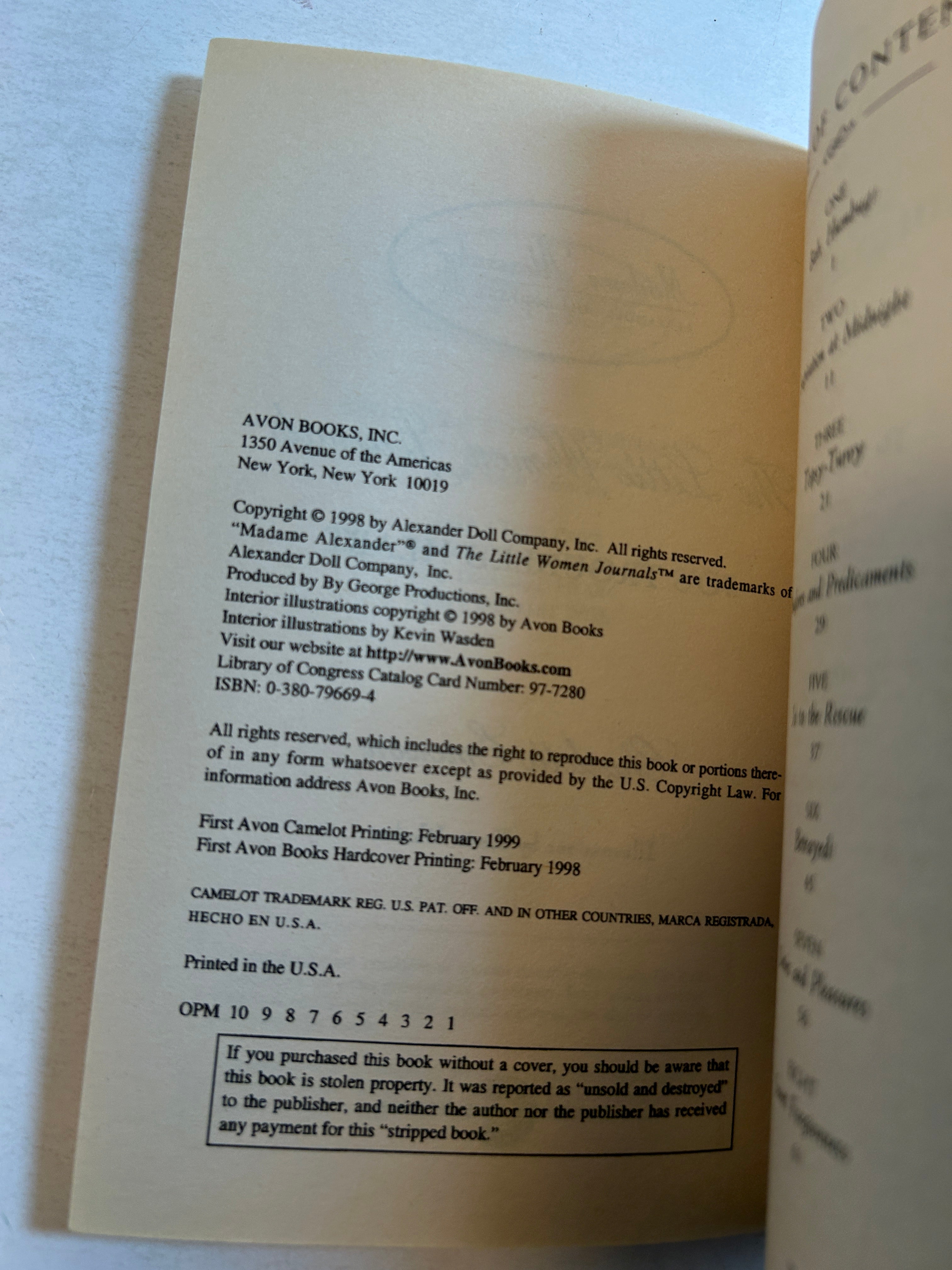 4 Vol Set Little Women Journals Charlotte Emerson Avon/Madam Alexander 1998-99