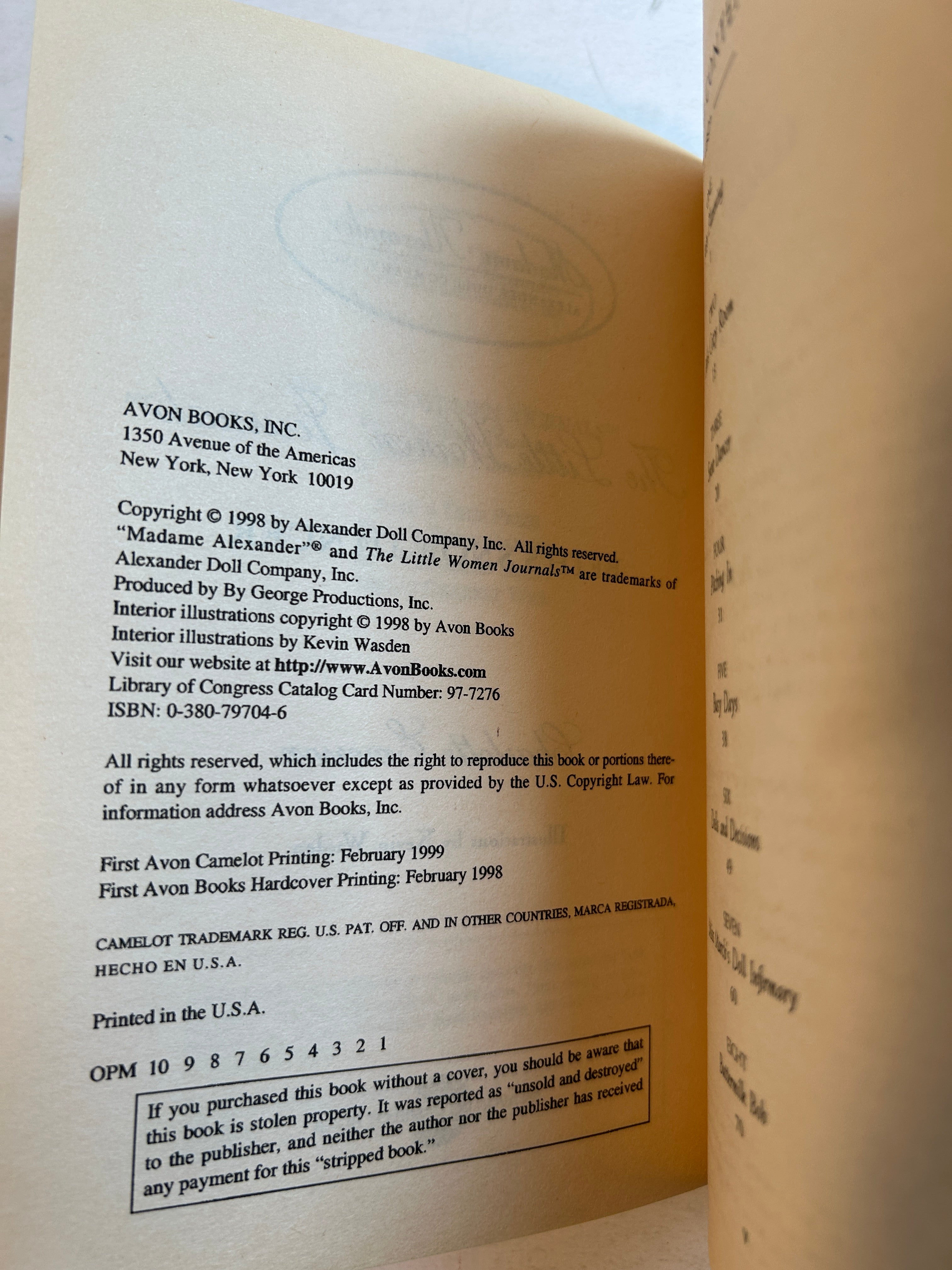 4 Vol Set Little Women Journals Charlotte Emerson Avon/Madam Alexander 1998-99