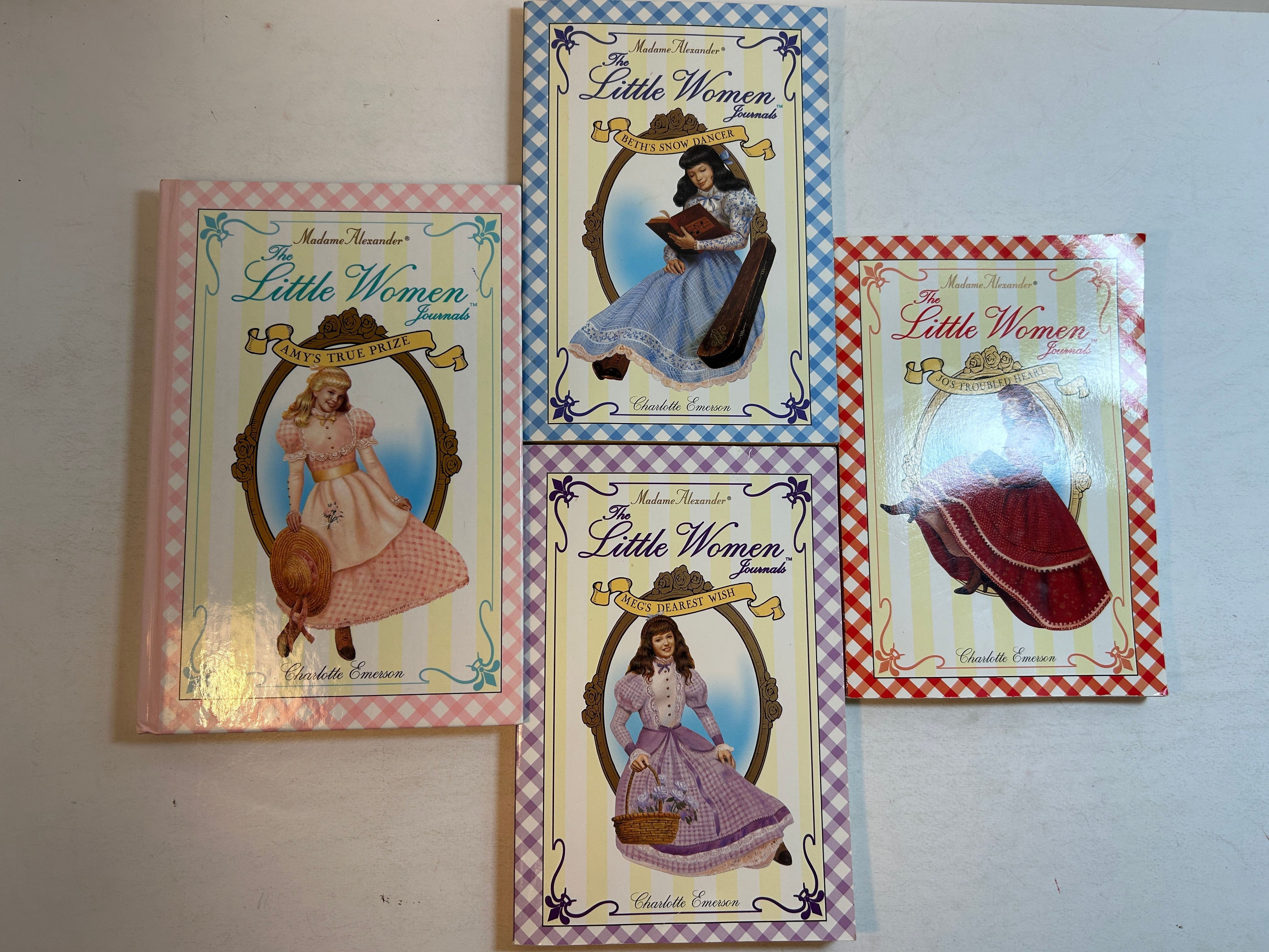 4 Vol Set Little Women Journals Charlotte Emerson Avon/Madam Alexander 1998-99