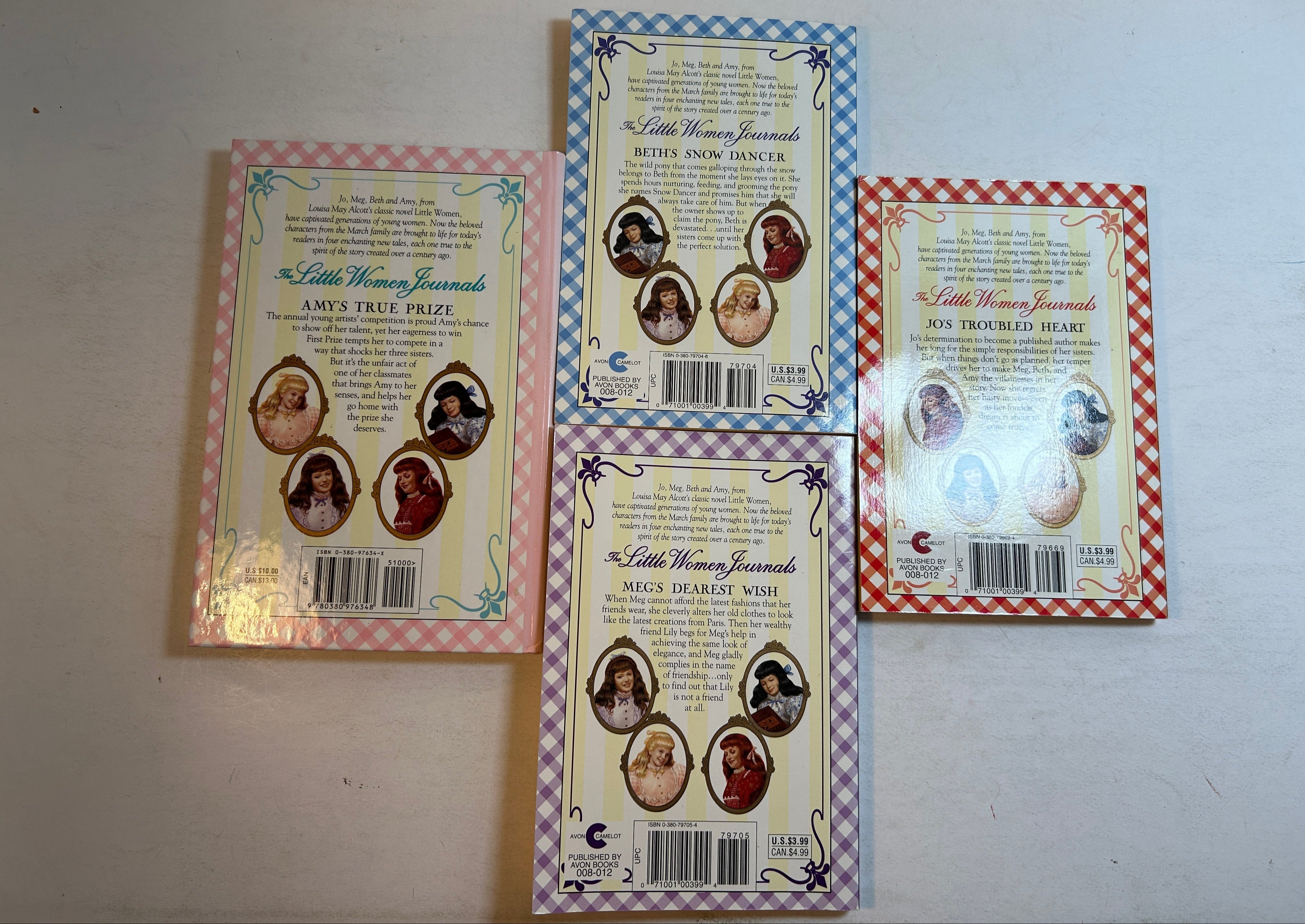 4 Vol Set Little Women Journals Charlotte Emerson Avon/Madam Alexander 1998-99