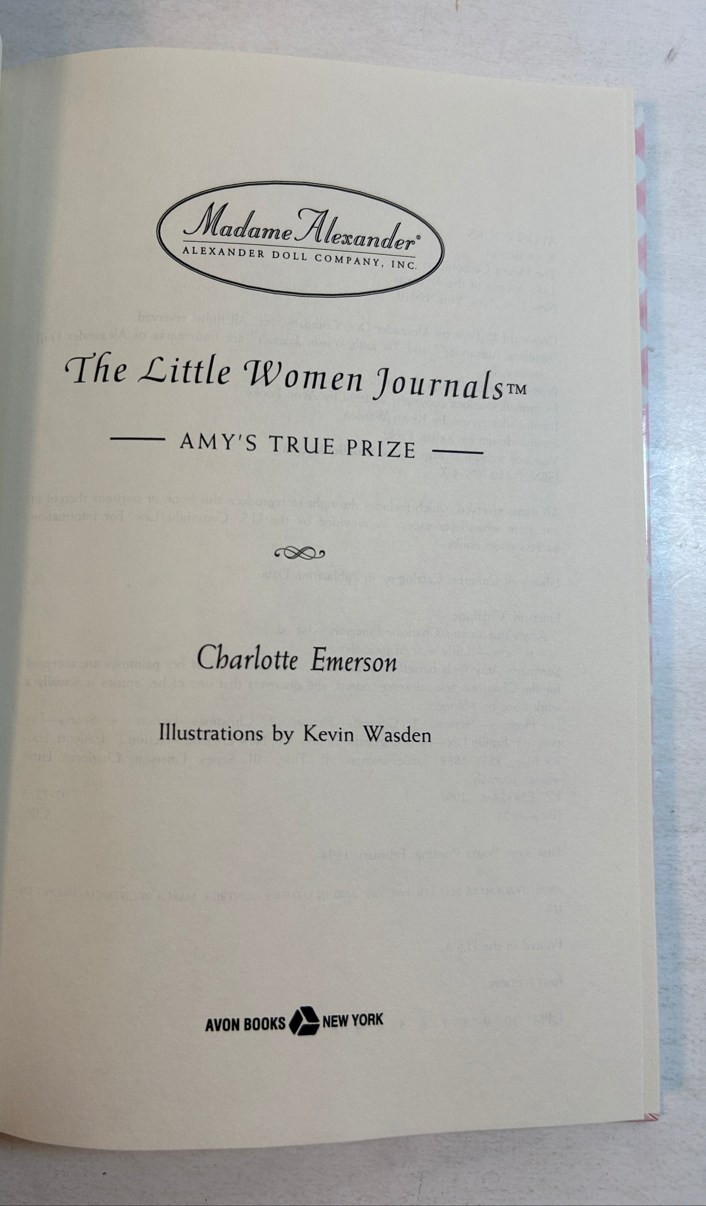 4 Vol Set Little Women Journals Charlotte Emerson Avon/Madam Alexander 1998-99