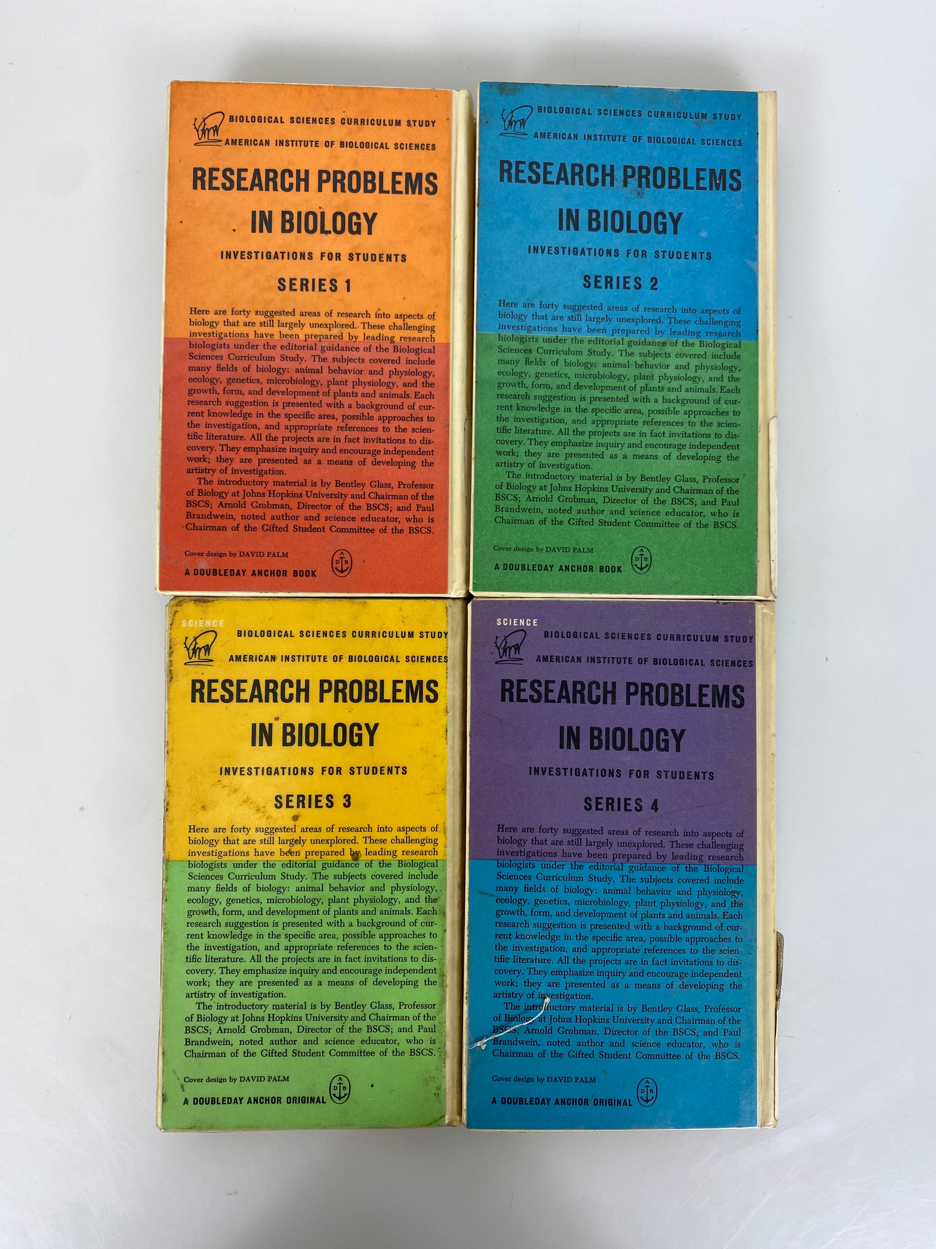 4 Vol Set Research Problems in Biology Investigations for Students Ex-Library HC