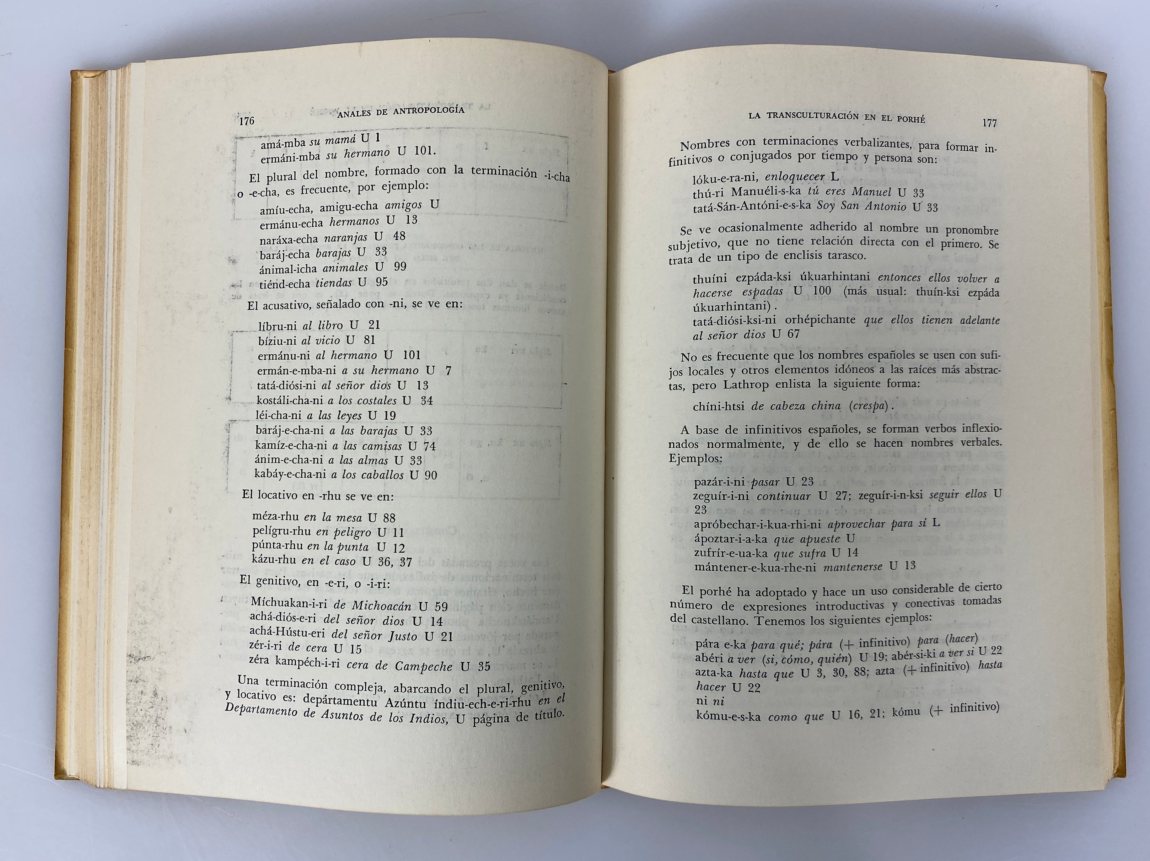 4 Vols: Anales De Antropologia Vols I-IV (in Spanish) 1964-1967 SC