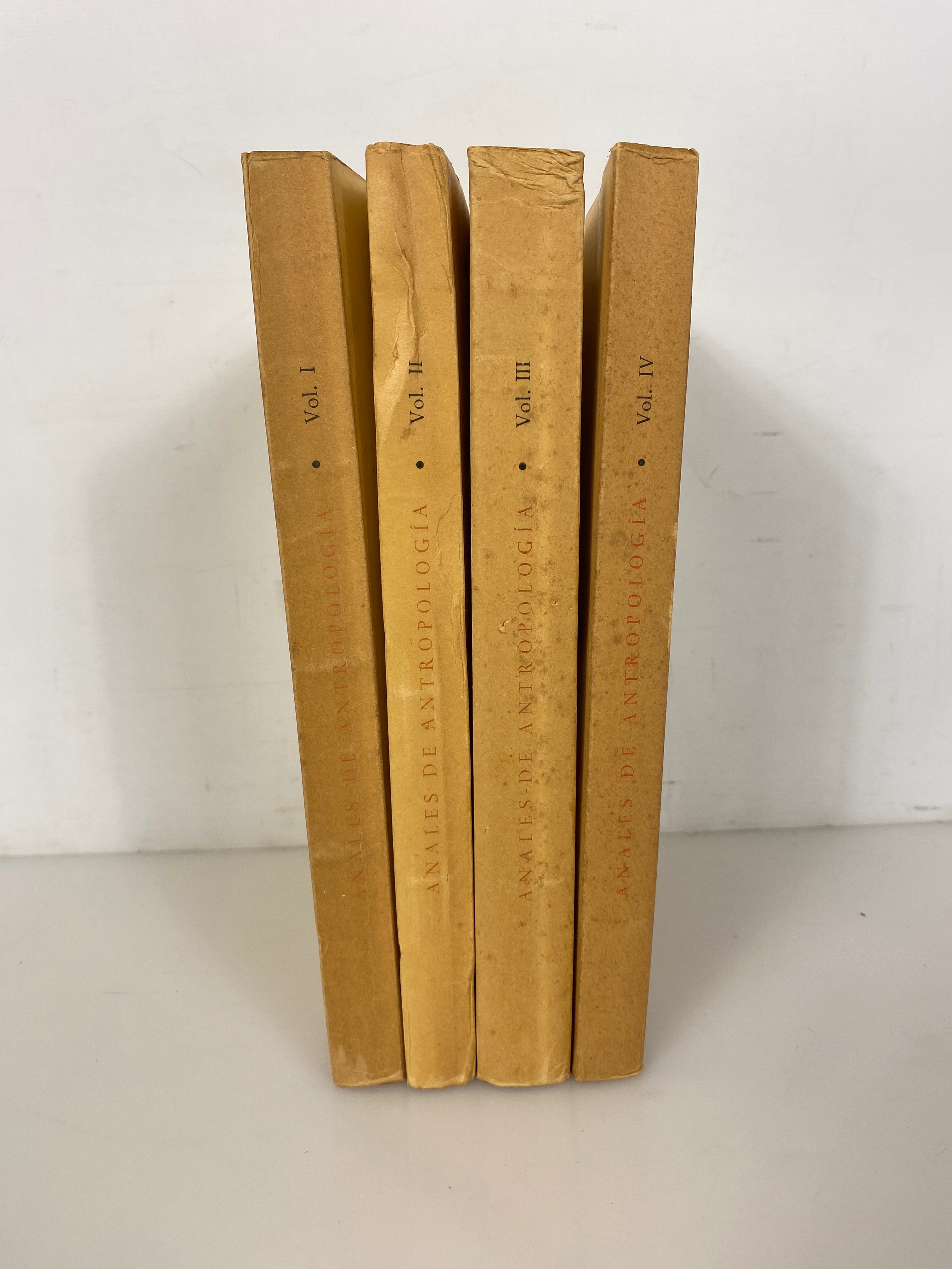 4 Vols: Anales De Antropologia Vols I-IV (in Spanish) 1964-1967 SC