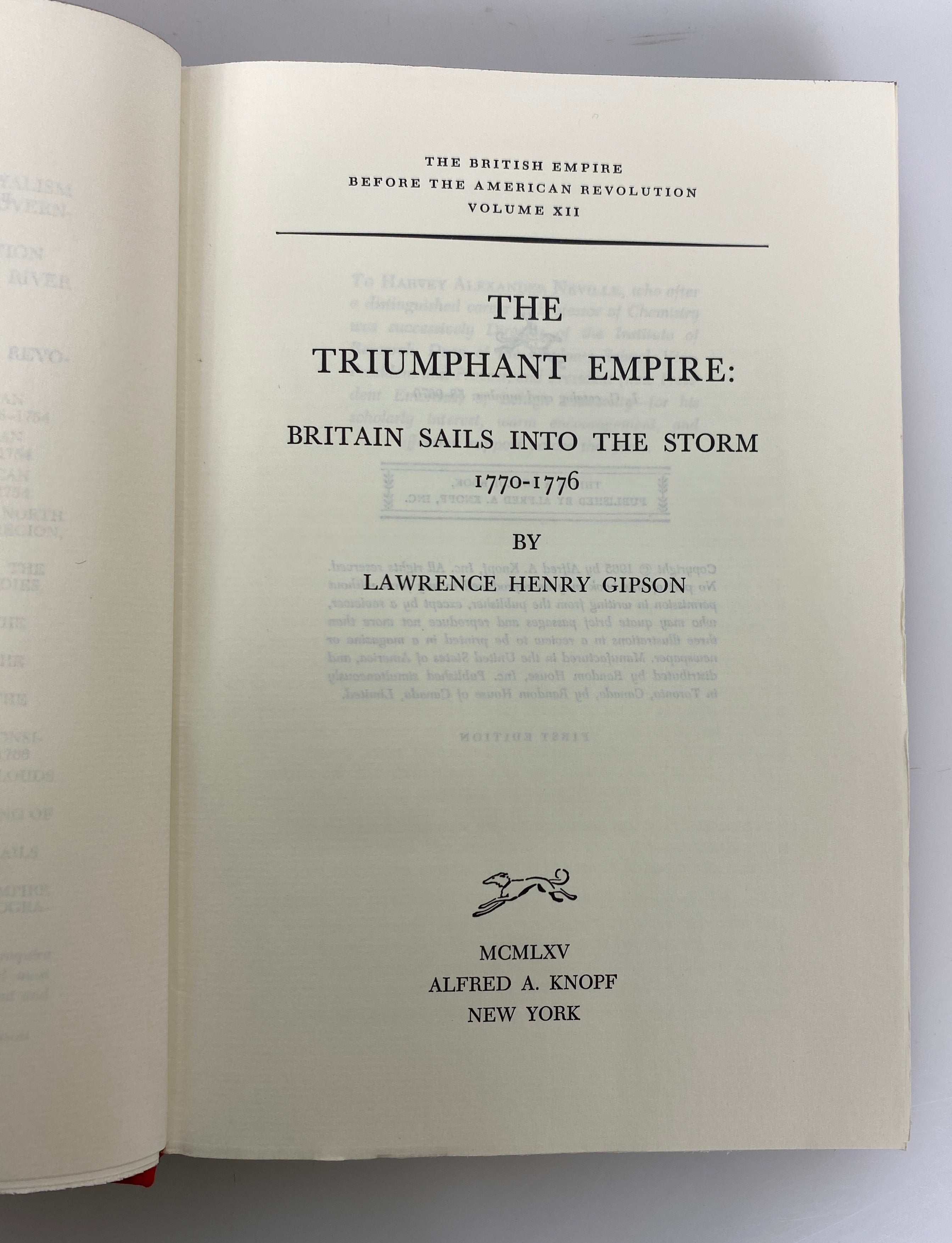 4 Vols: British Empire Before the American Revolution 11-13,15 Ex-Library HC