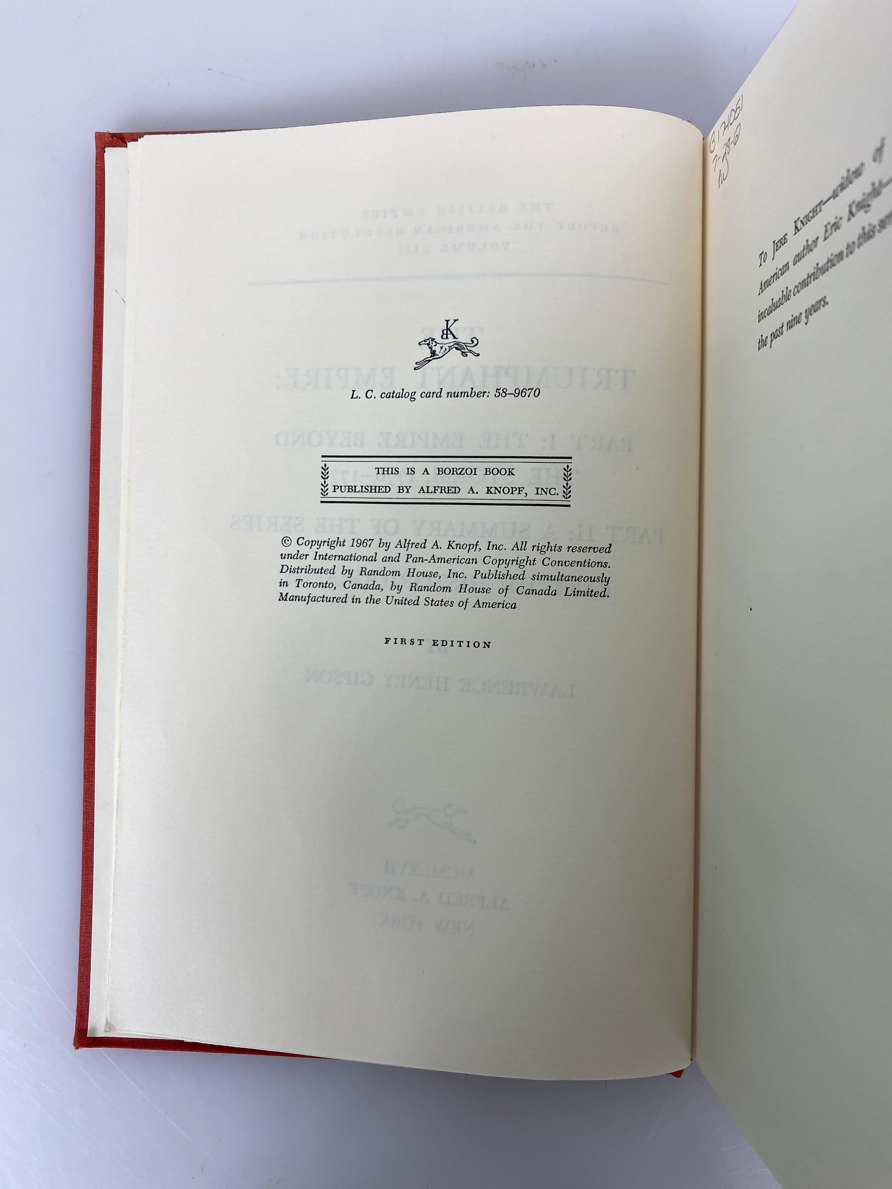 4 Vols: British Empire Before the American Revolution 11-13,15 Ex-Library HC