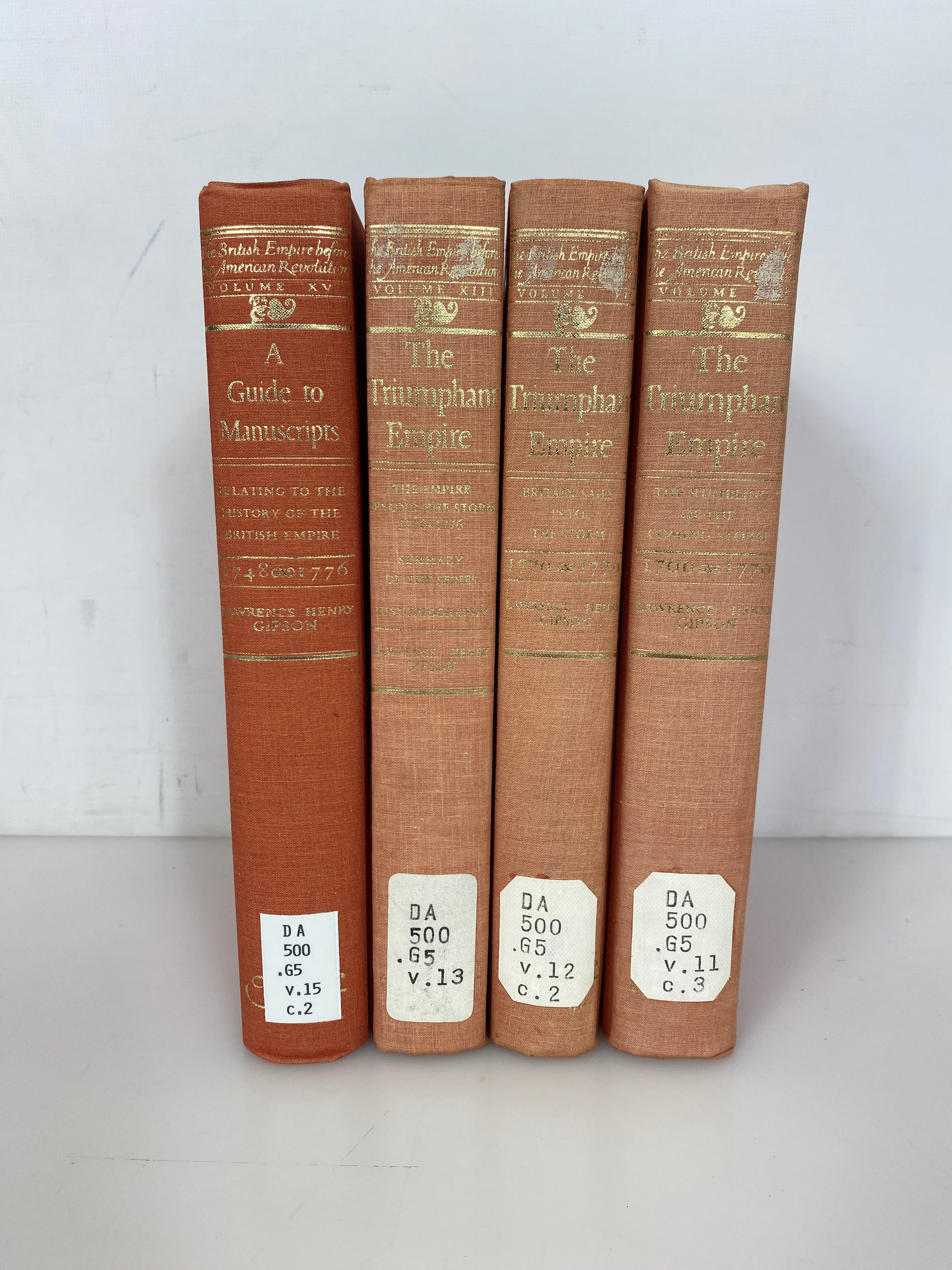 4 Vols: British Empire Before the American Revolution 11-13,15 Ex-Library HC