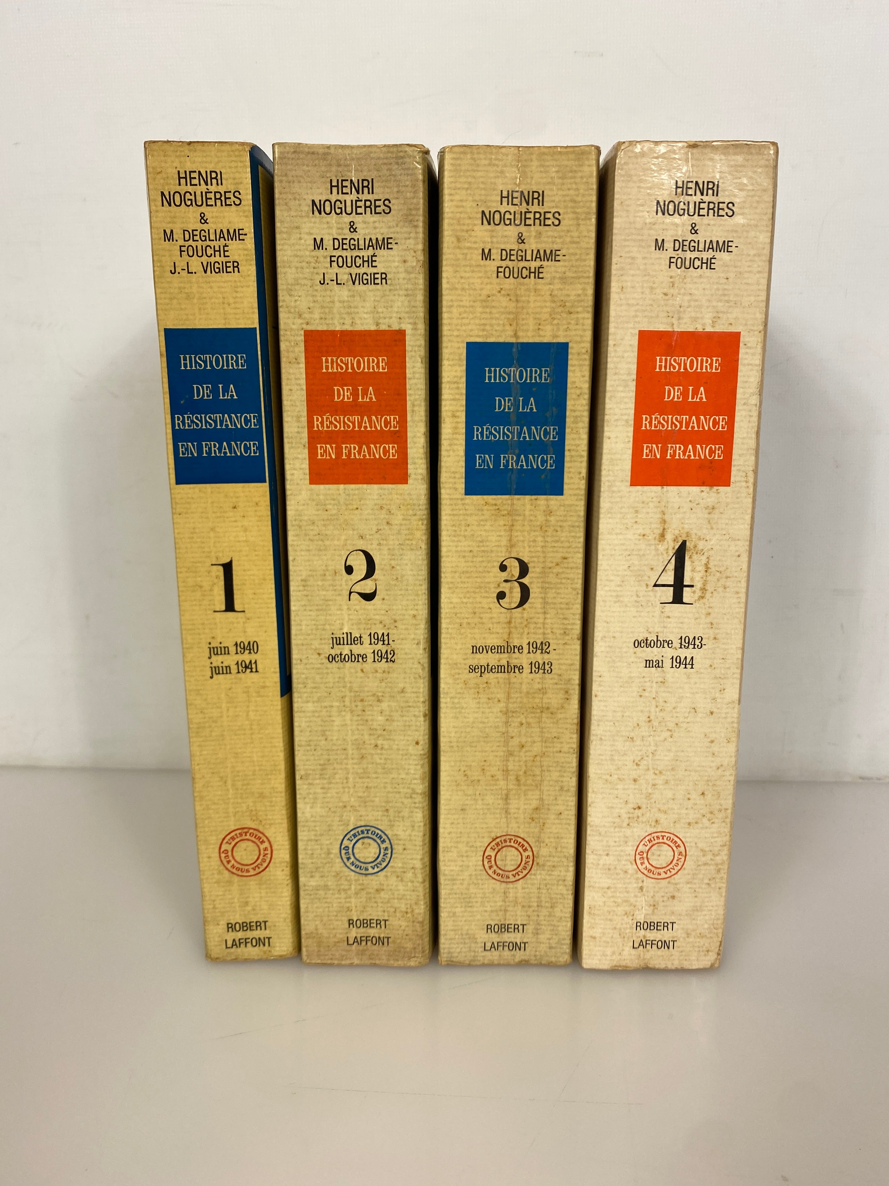4 Vols: Histoire de la Resistance en France (1-4) in French Henri Nogueres SC