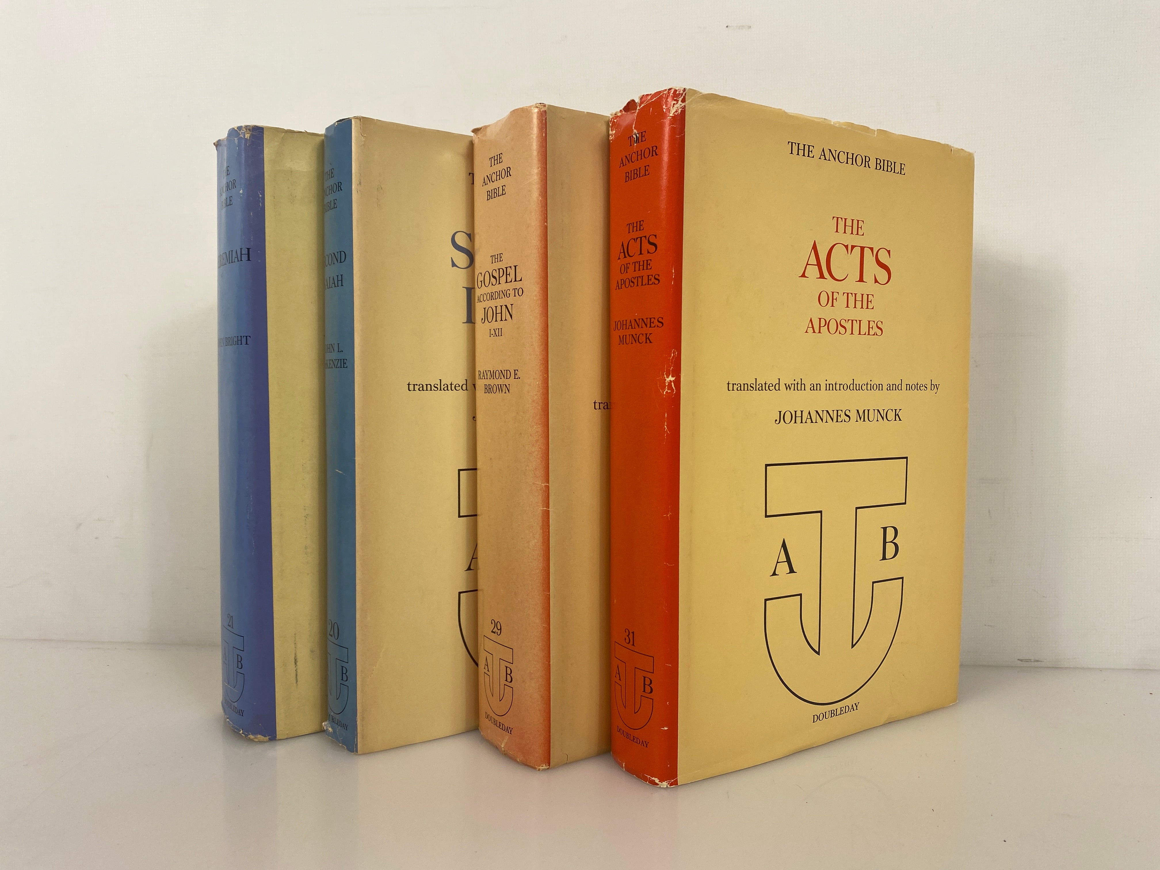 4 Vols The Anchor Bible: Jeremiah/Acts of Apostles/John/Second Isaiah HCDJ