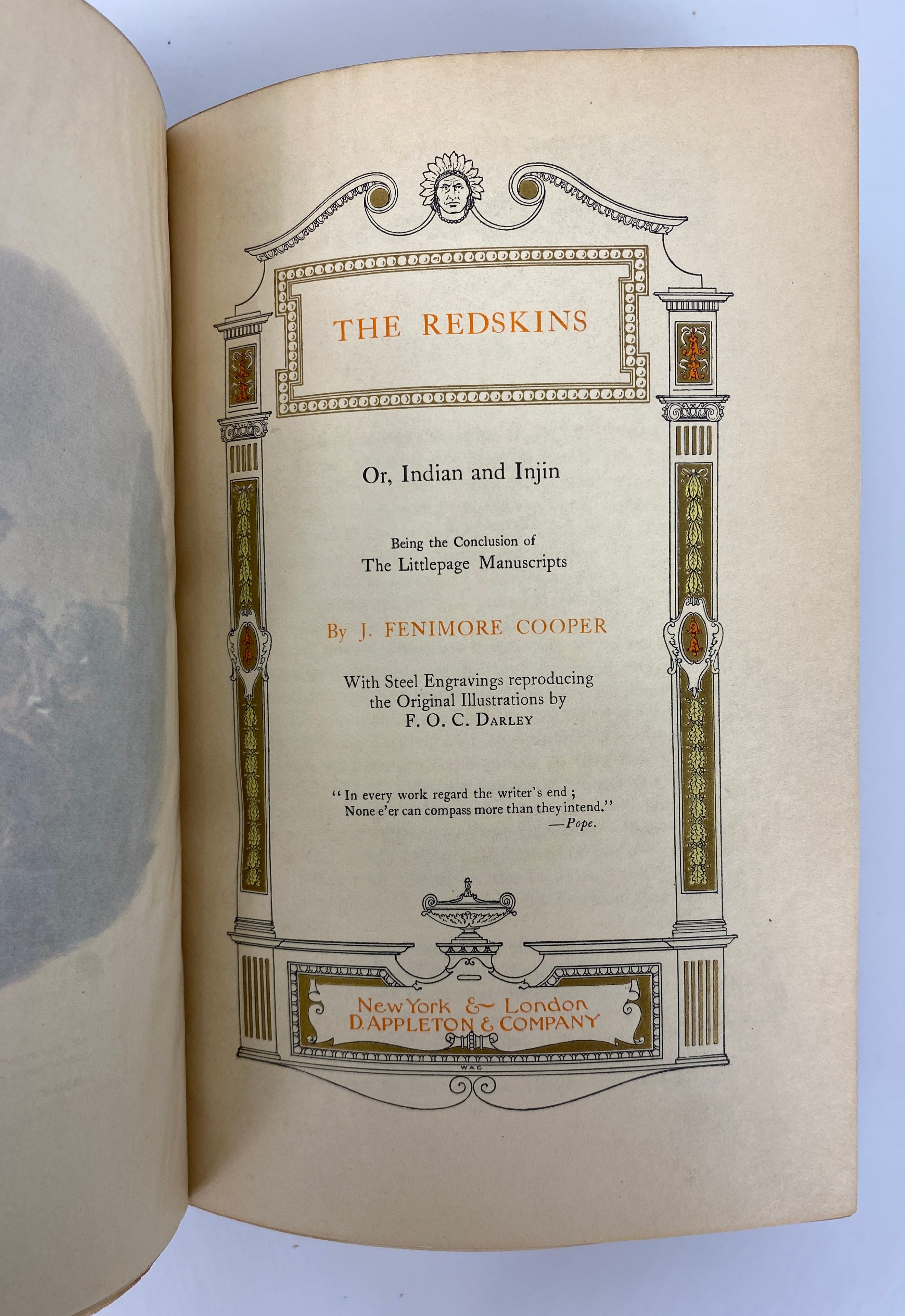 4 Volumes Cooper's Novels Limited Mohican Edition 183/250 Appleton Antique HC