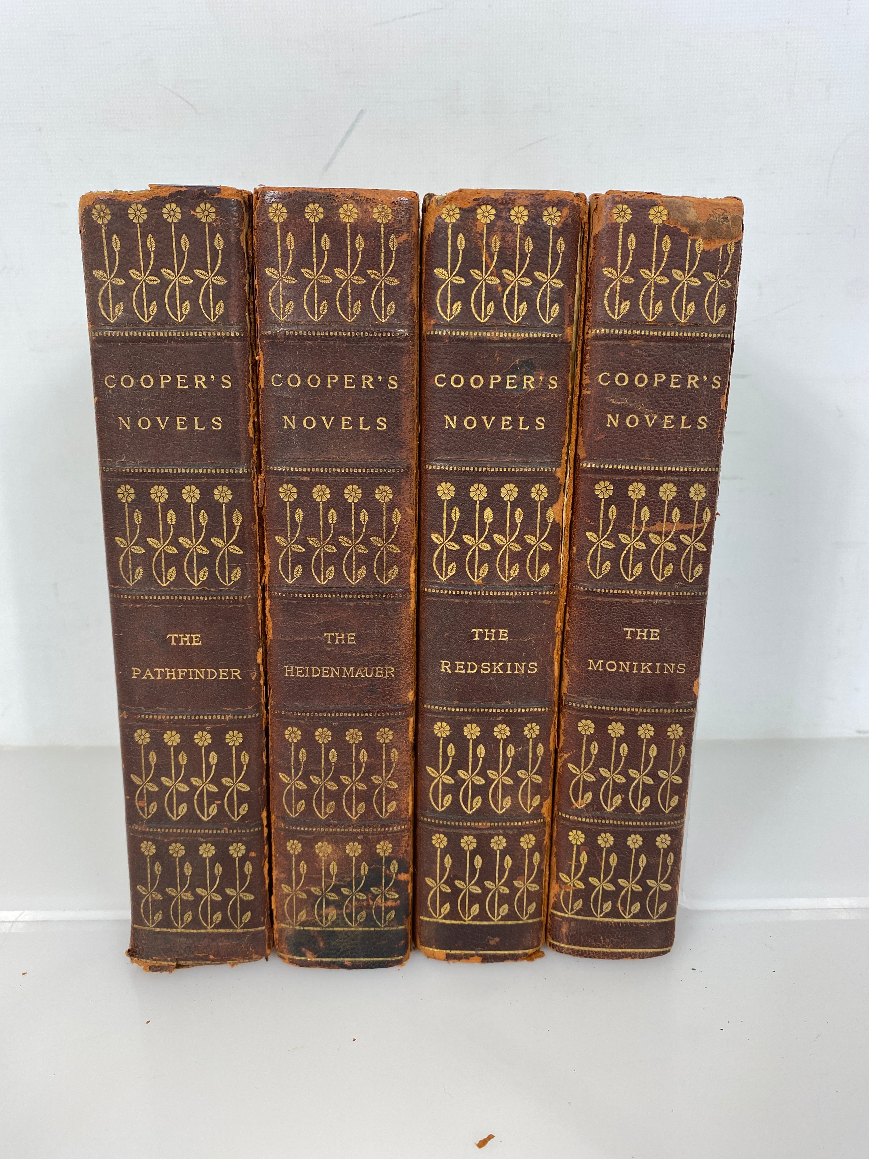 4 Volumes Cooper's Novels Limited Mohican Edition 183/250 Appleton Antique HC
