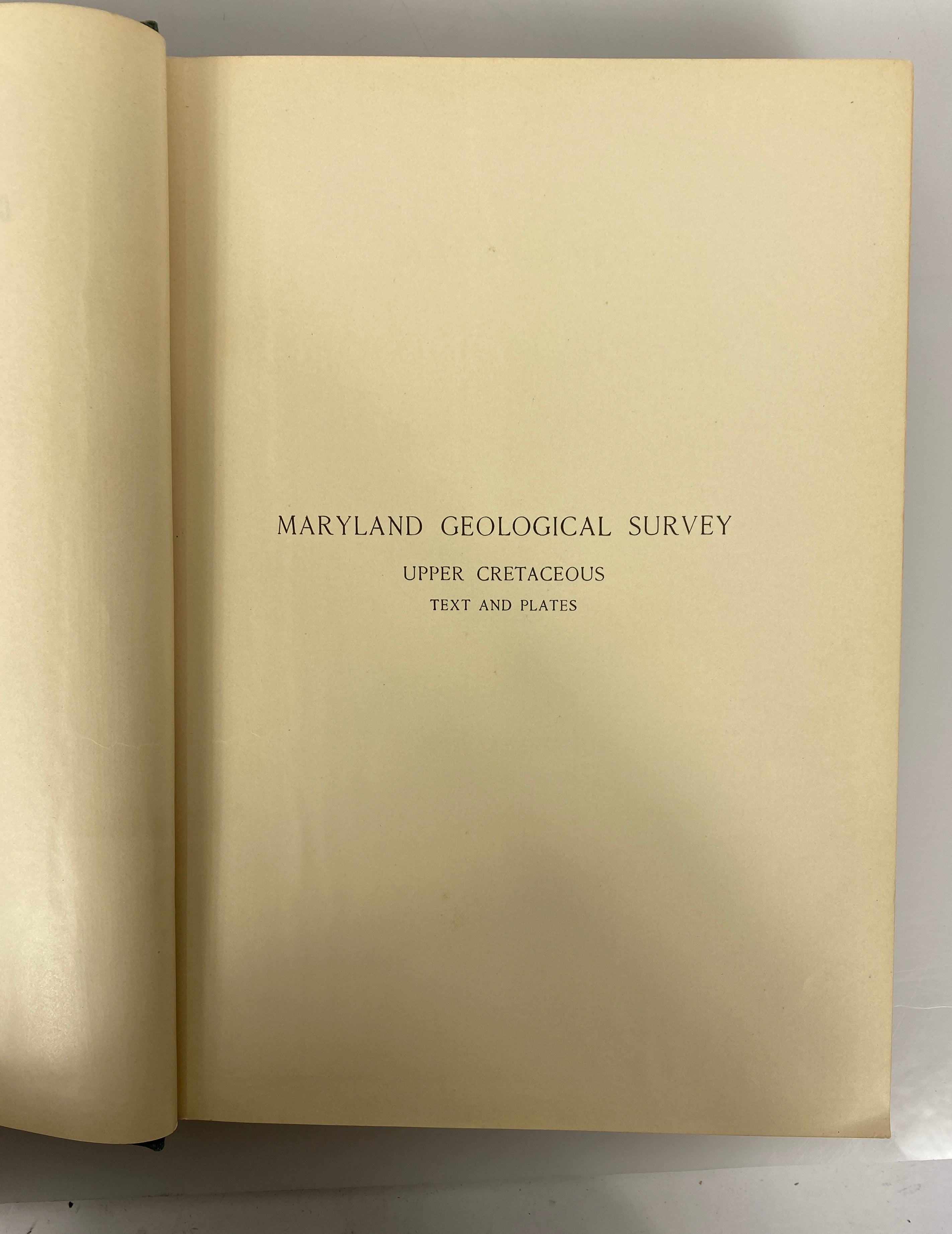 4 Volumes: Maryland Geological Survey 1904/1916 Antique HC Ex-Library