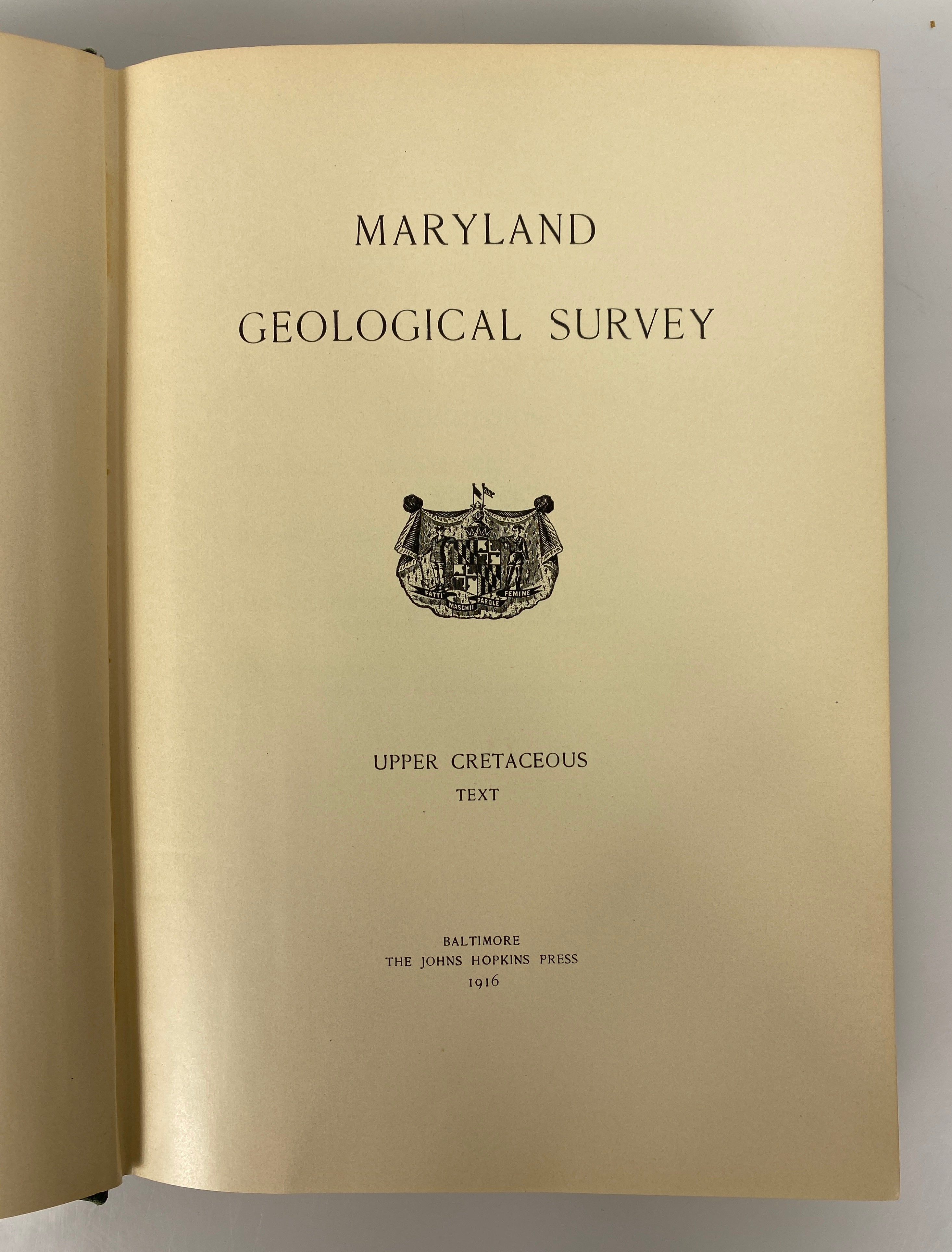 4 Volumes: Maryland Geological Survey 1904/1916 Antique HC Ex-Library