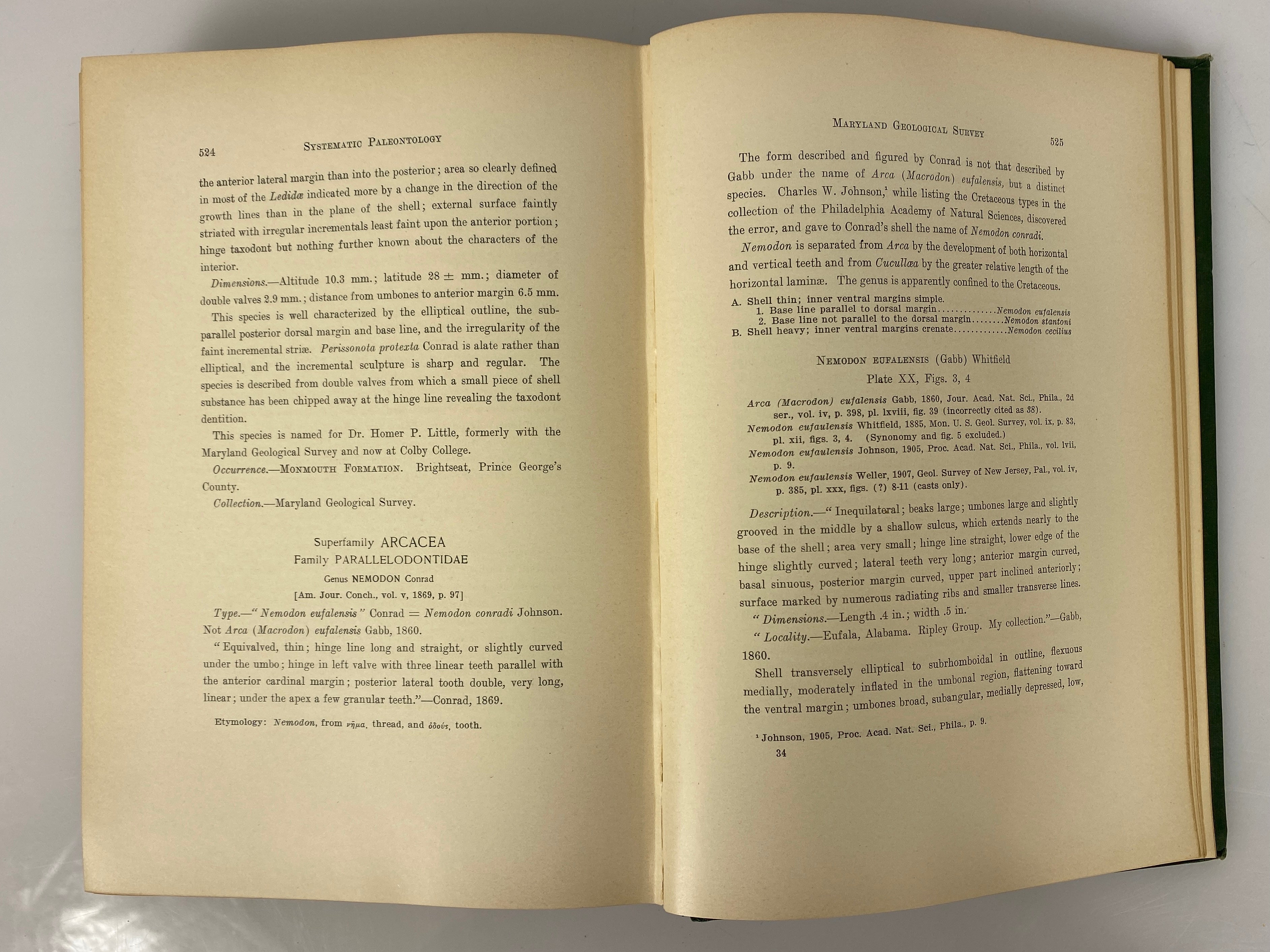 4 Volumes: Maryland Geological Survey 1904/1916 Antique HC Ex-Library
