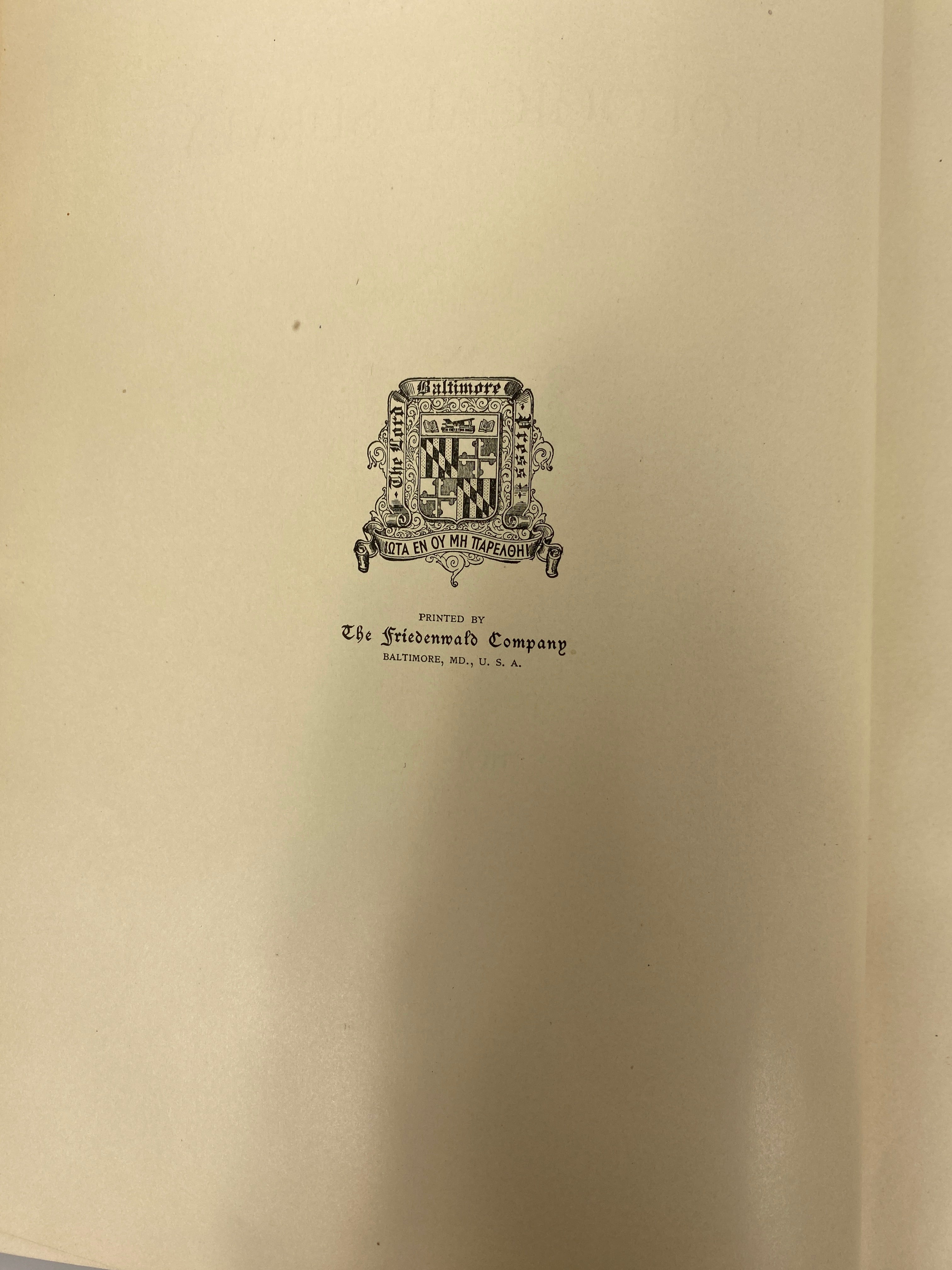 4 Volumes: Maryland Geological Survey 1904/1916 Antique HC Ex-Library
