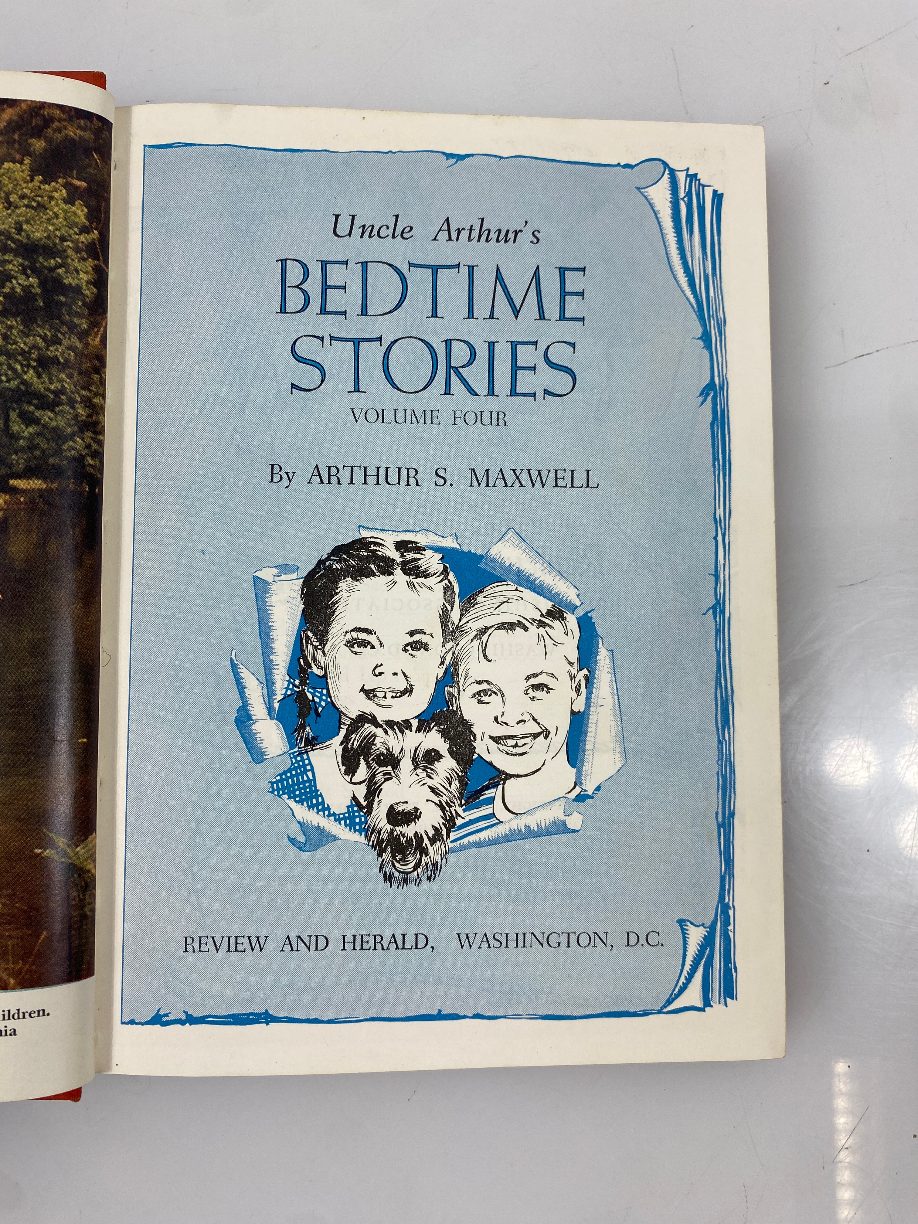 4 Volumes Uncle Arthur's Bedtime Stories (1,2,4,5) 1950 Vintage HC