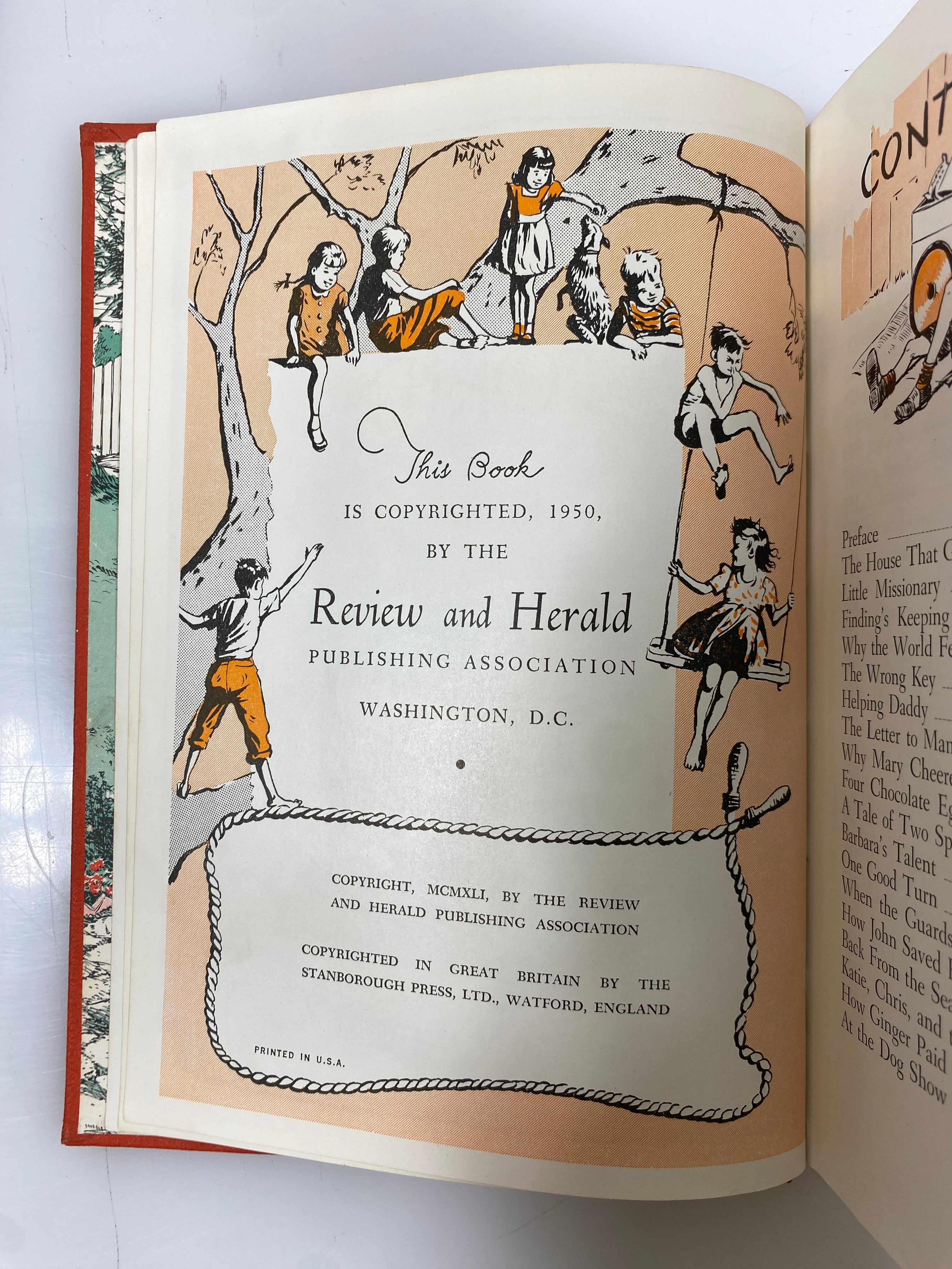 4 Volumes Uncle Arthur's Bedtime Stories (1,2,4,5) 1950 Vintage HC