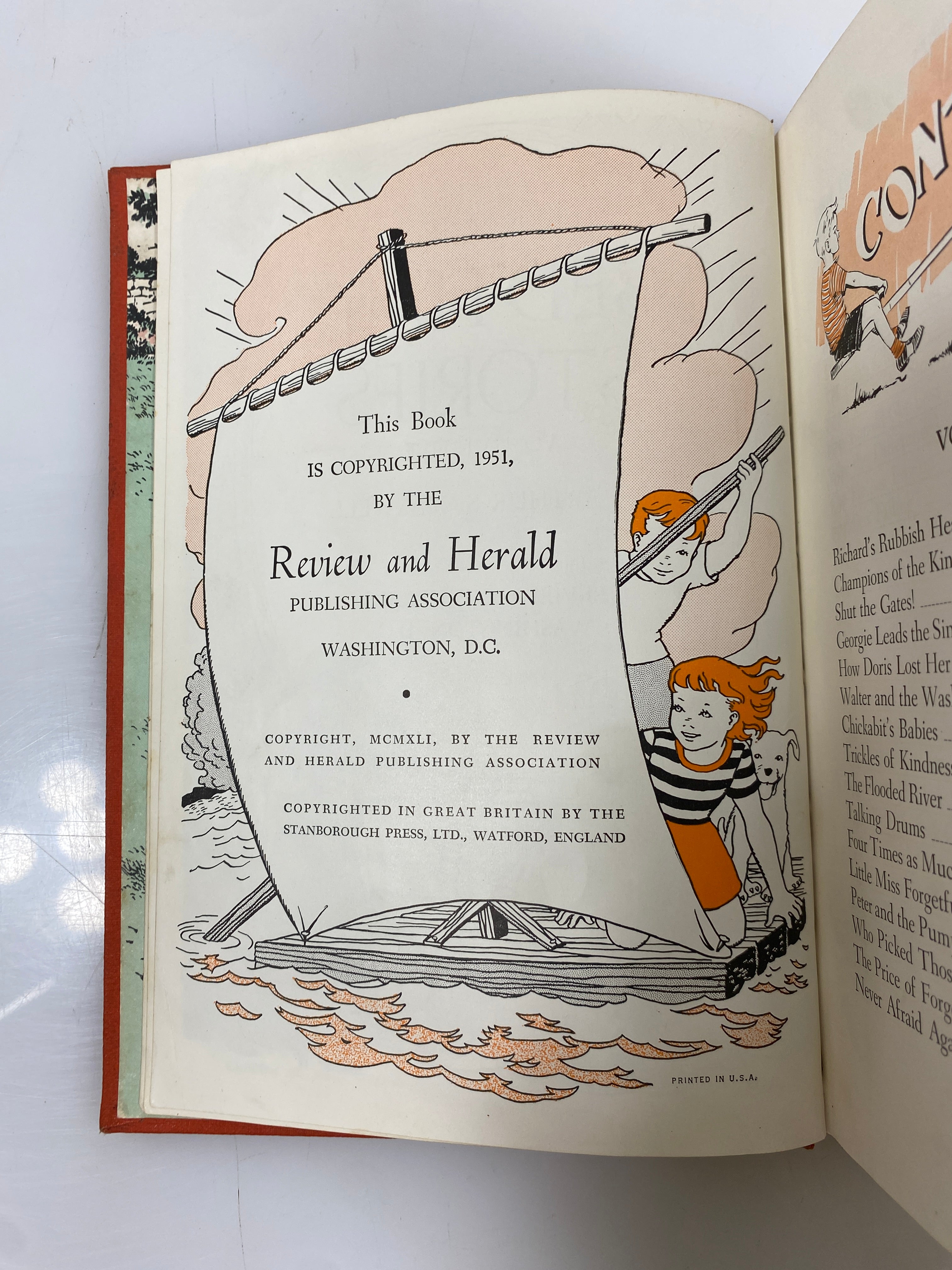 4 Volumes Uncle Arthur's Bedtime Stories (1,2,4,5) 1950 Vintage HC