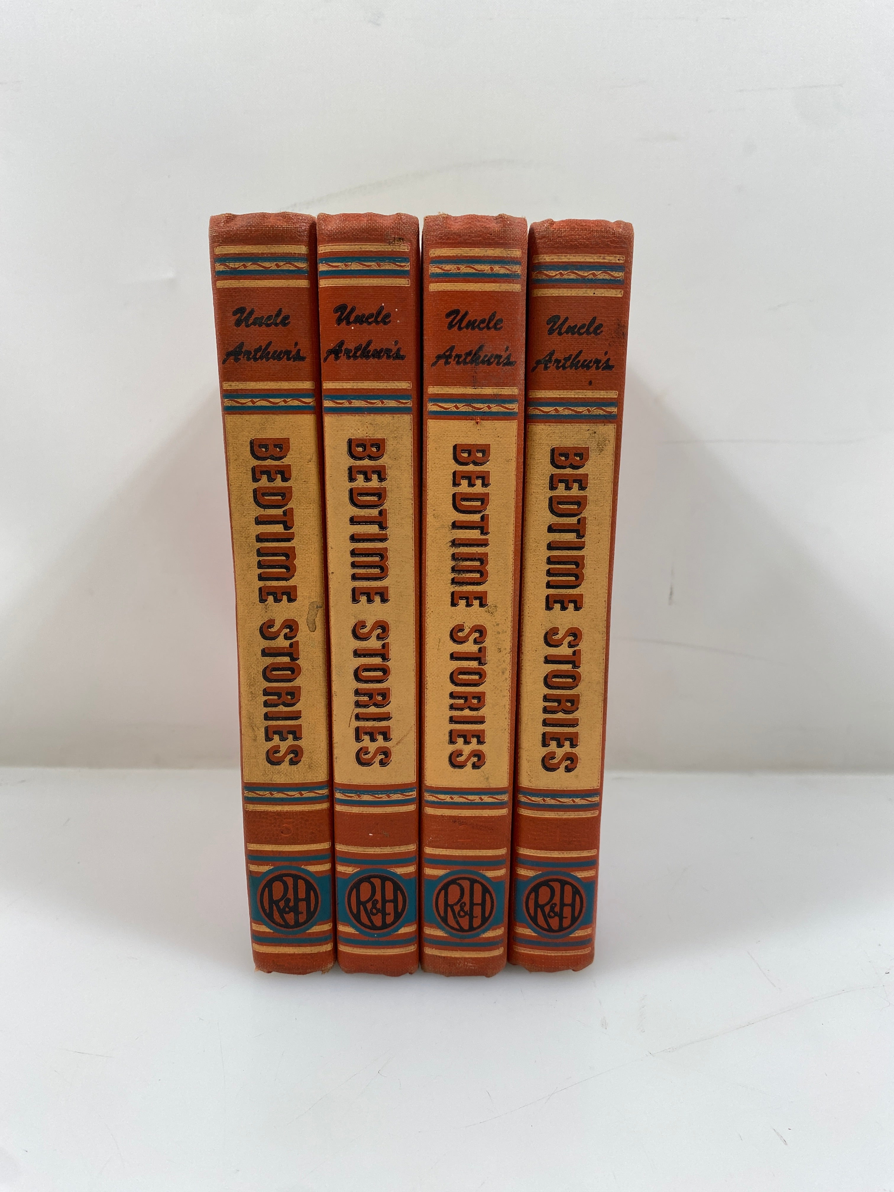 4 Volumes Uncle Arthur's Bedtime Stories (1,2,4,5) 1950 Vintage HC