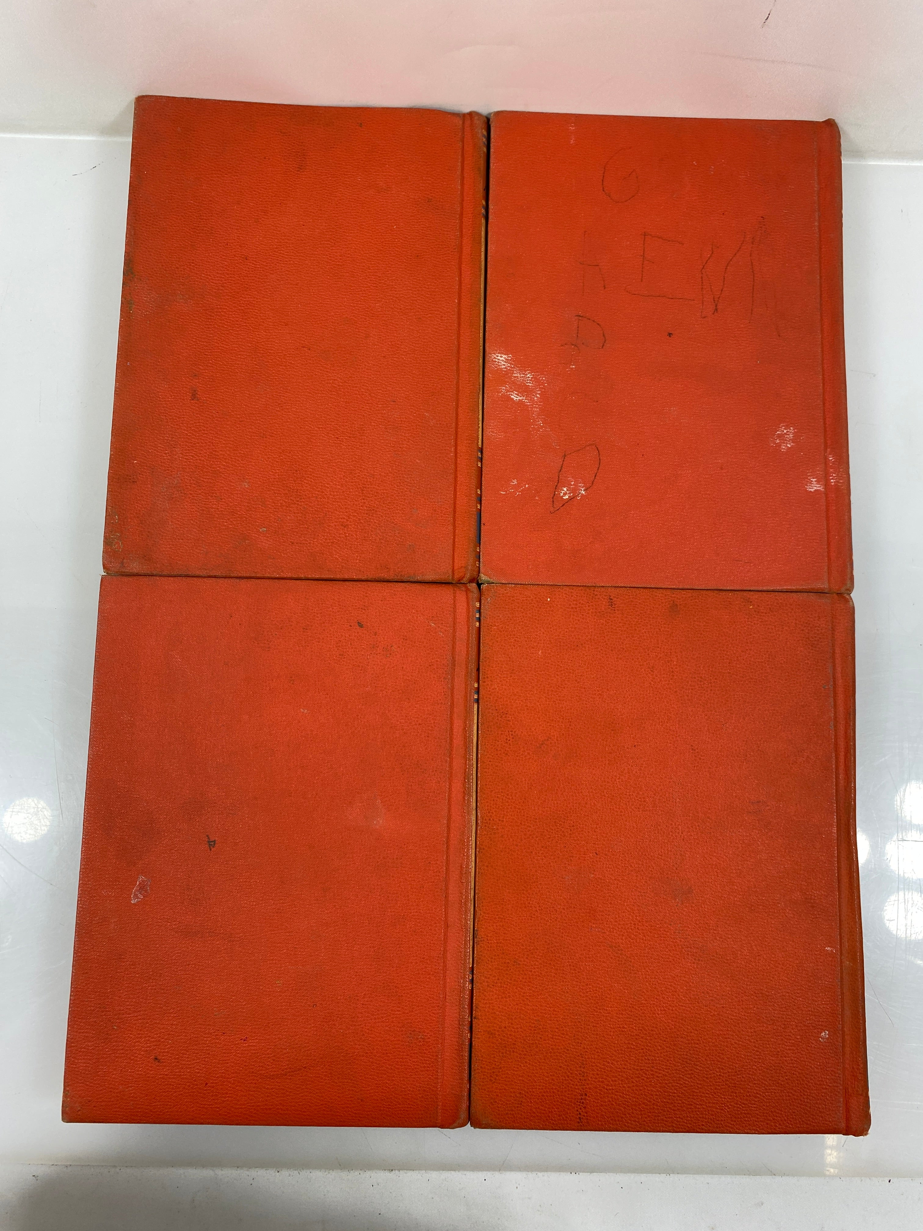 4 Volumes Uncle Arthur's Bedtime Stories (1,2,4,5) 1950 Vintage HC