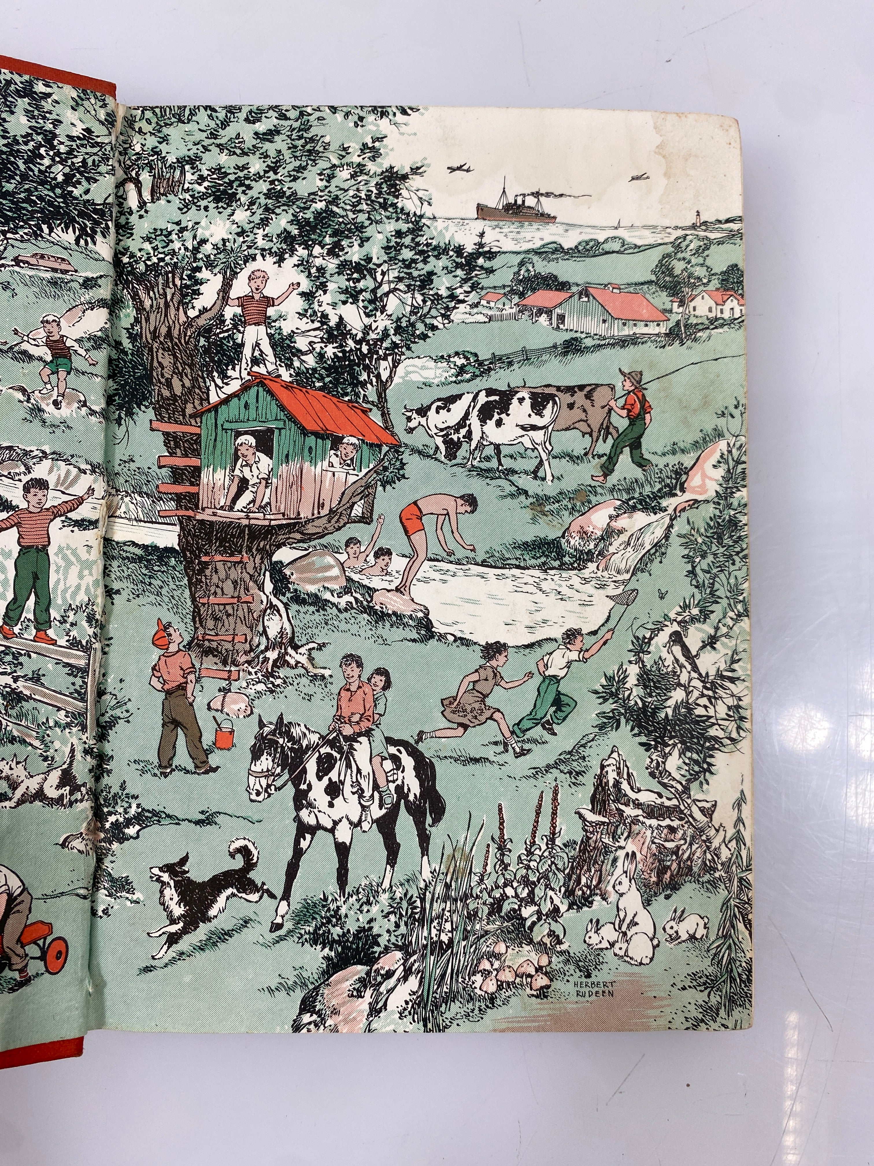 4 Volumes Uncle Arthur's Bedtime Stories (1,2,4,5) 1950 Vintage HC