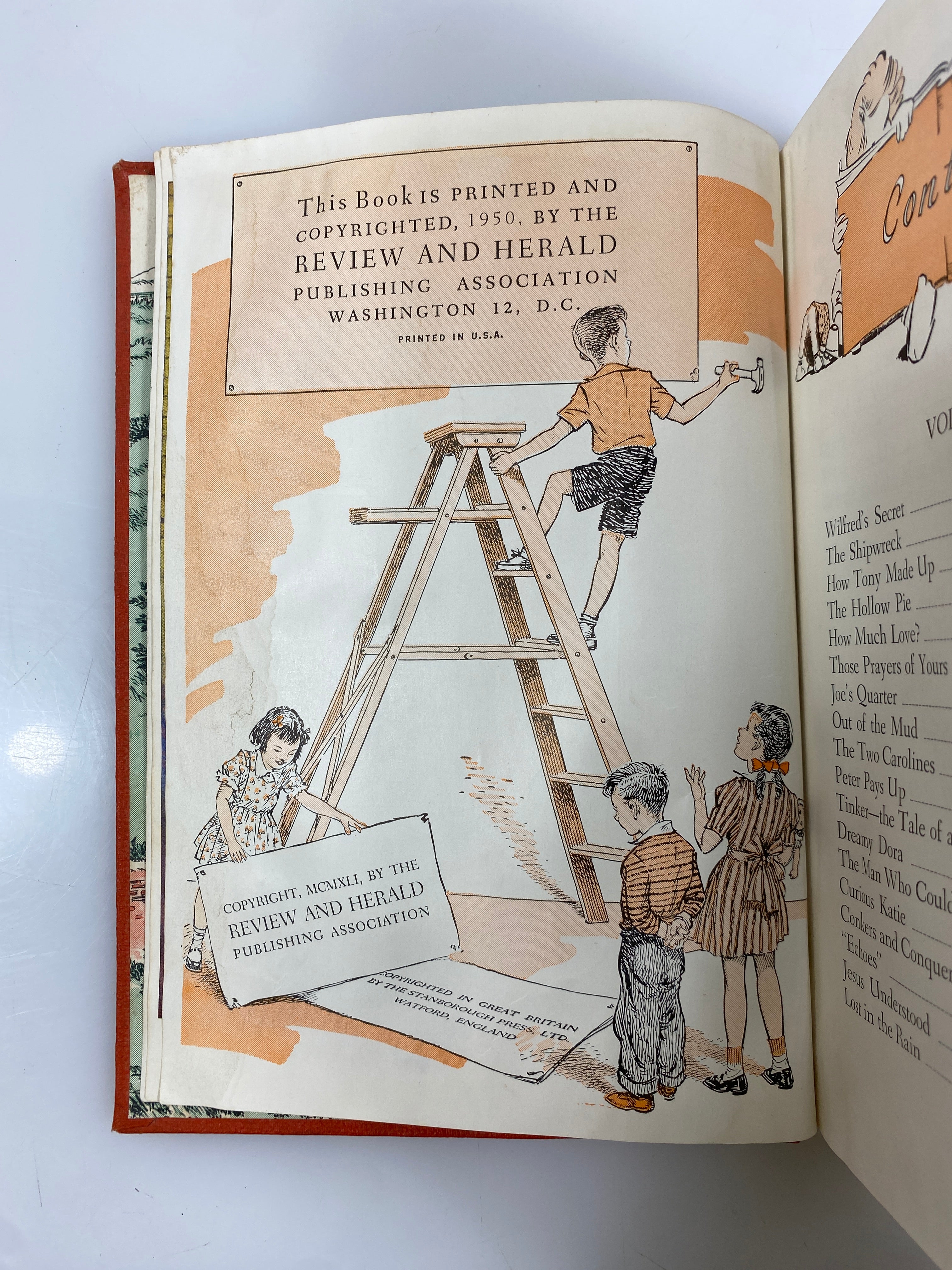 4 Volumes Uncle Arthur's Bedtime Stories (1,2,4,5) 1950 Vintage HC