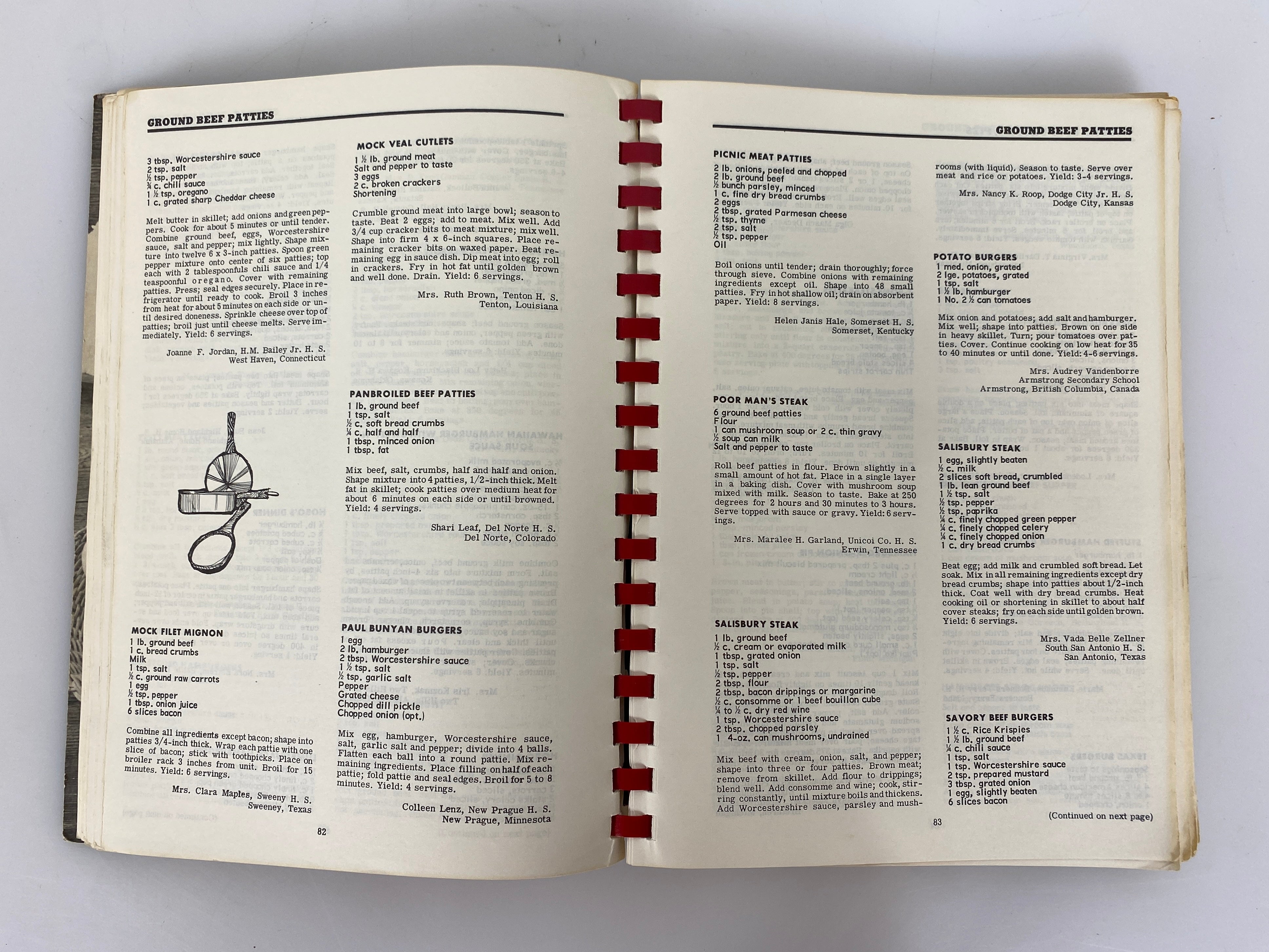 4 Vtg Cookbooks: Campbell's/American Gas/Current Inc/Home Economics Teachers