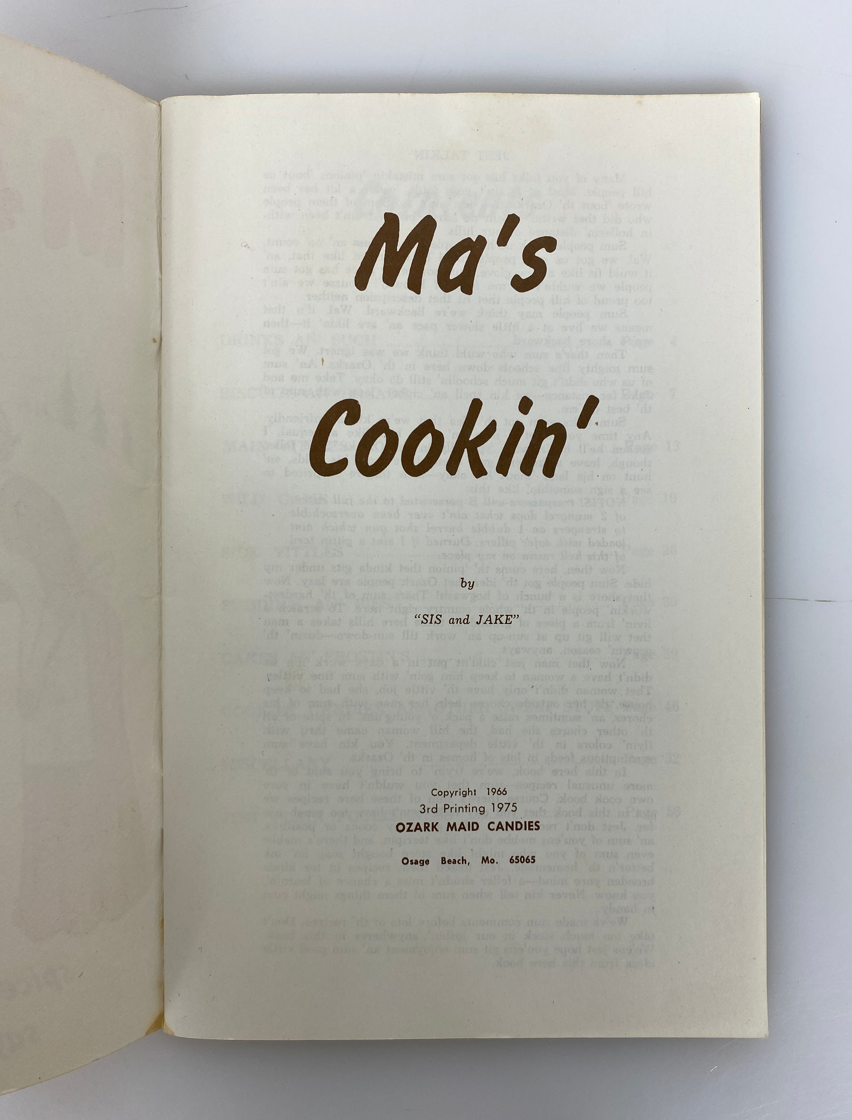 4 Vtg Cookbooks: Chuckwagon/Ma's Cookin'/Cookin' in TX/Rebel Country 1972-75 SC