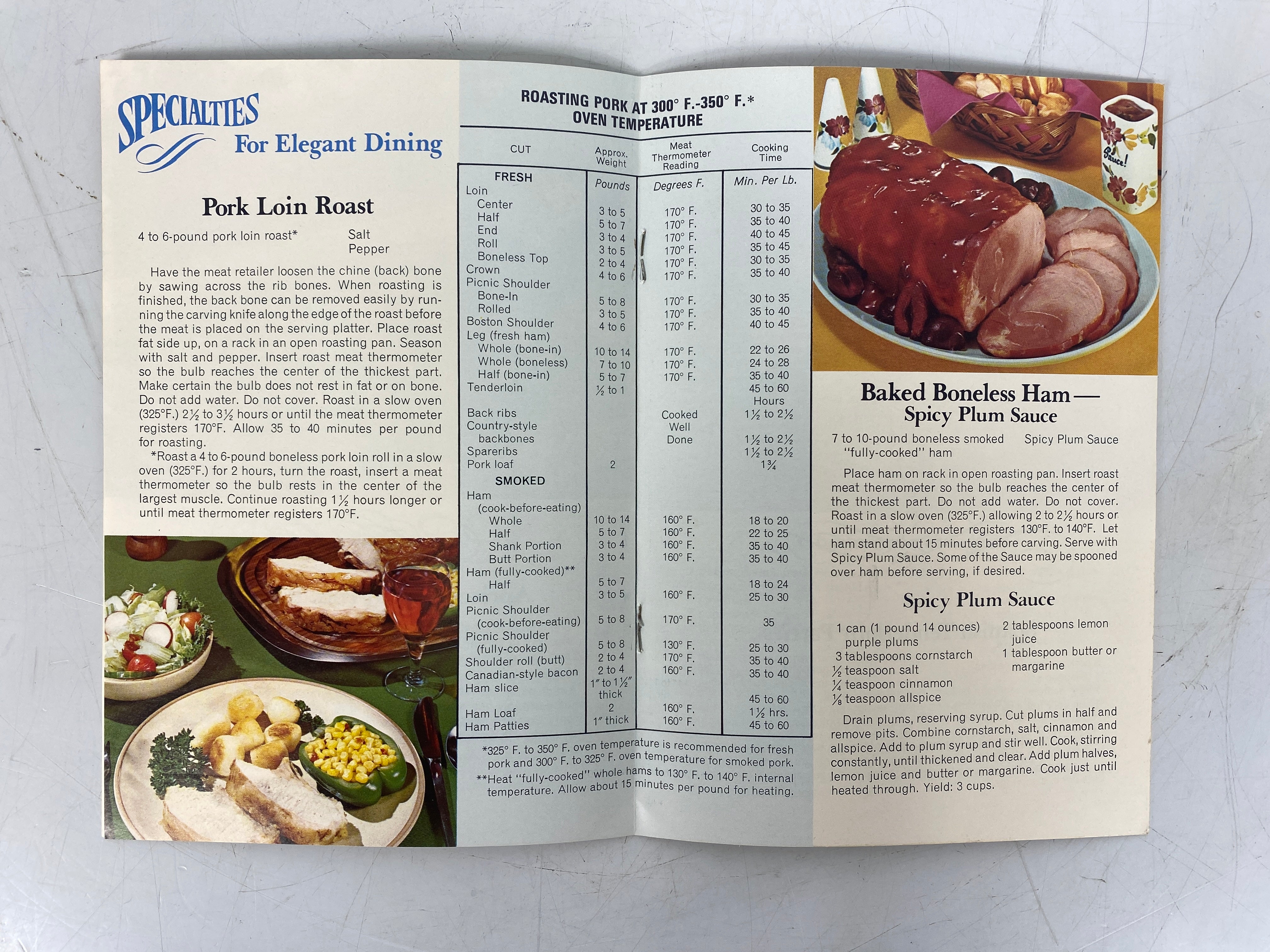 4 Vtg Recipe Booklets: Kingan's Meats/Armour Pork/Recipes of the Old South SC