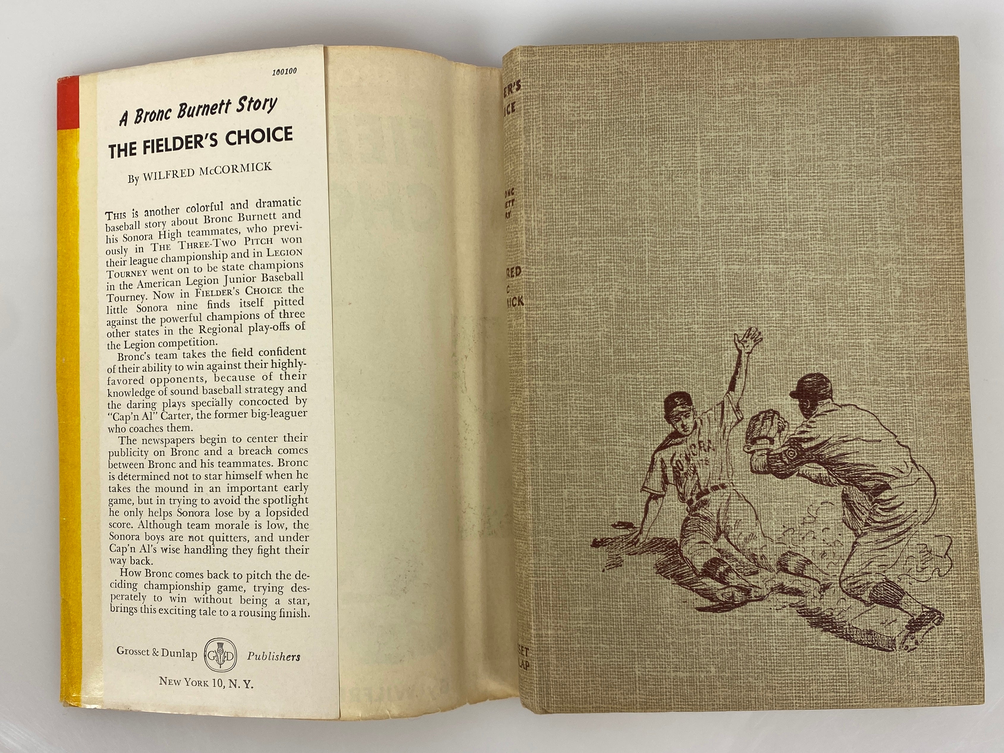 4 Vtg Vols incl Rebel Halfback/Baseball is a Funny Game/Bronc Burnett 1947-60 HC