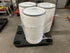 Lot of 3 - 55 Gallon Drums with Lids and Clamps #1