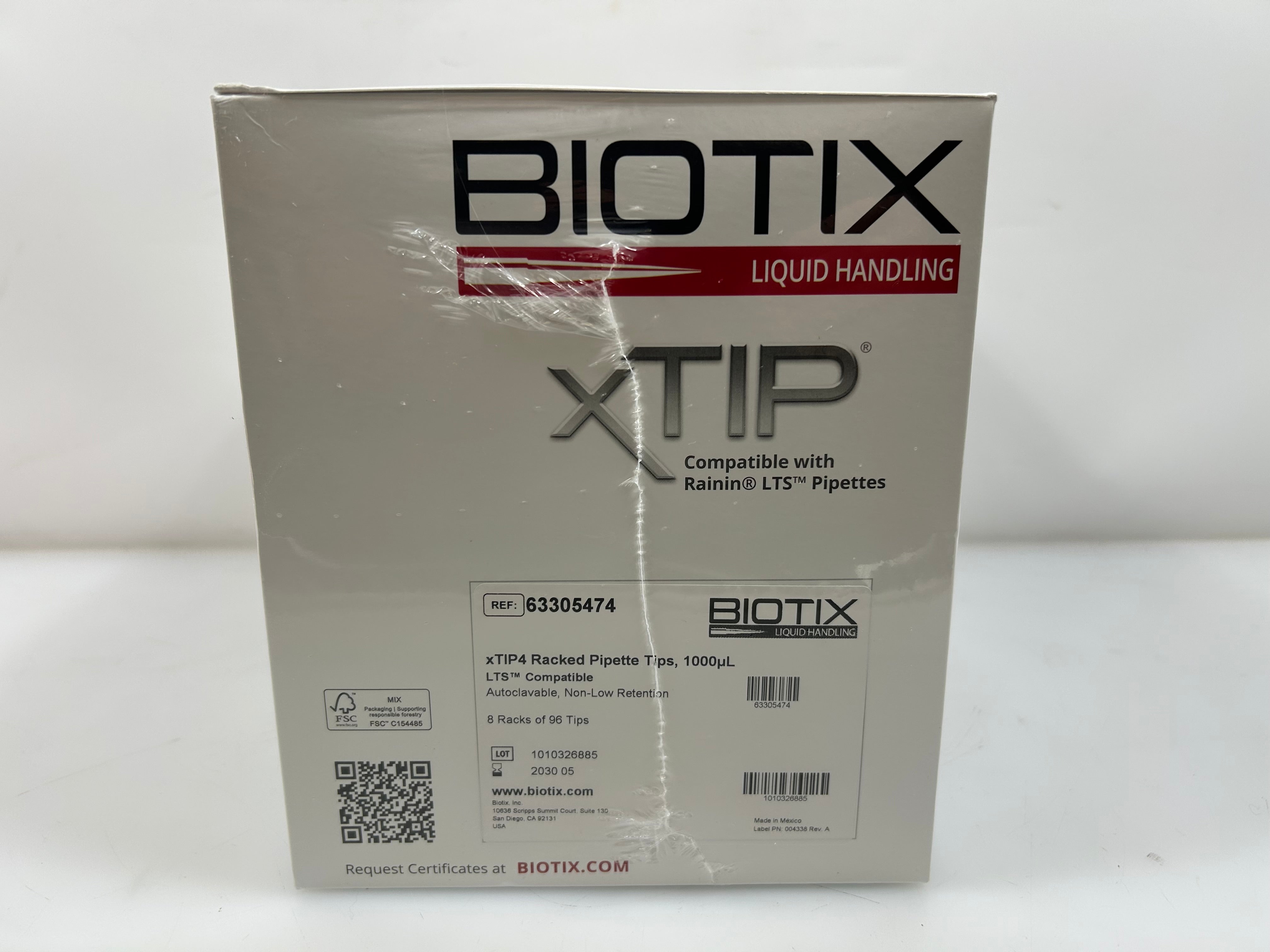 Biotix XTIP4 Racked Pipette tips