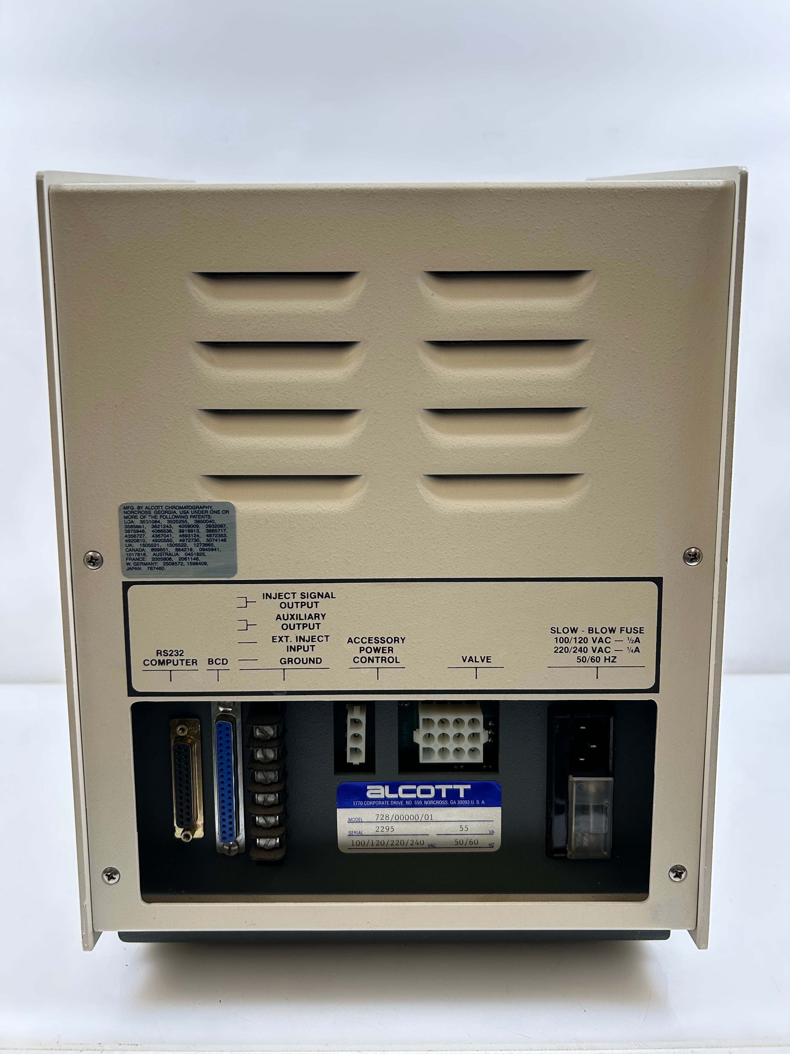 Micromeritics/Alcott Model 728 Autosample