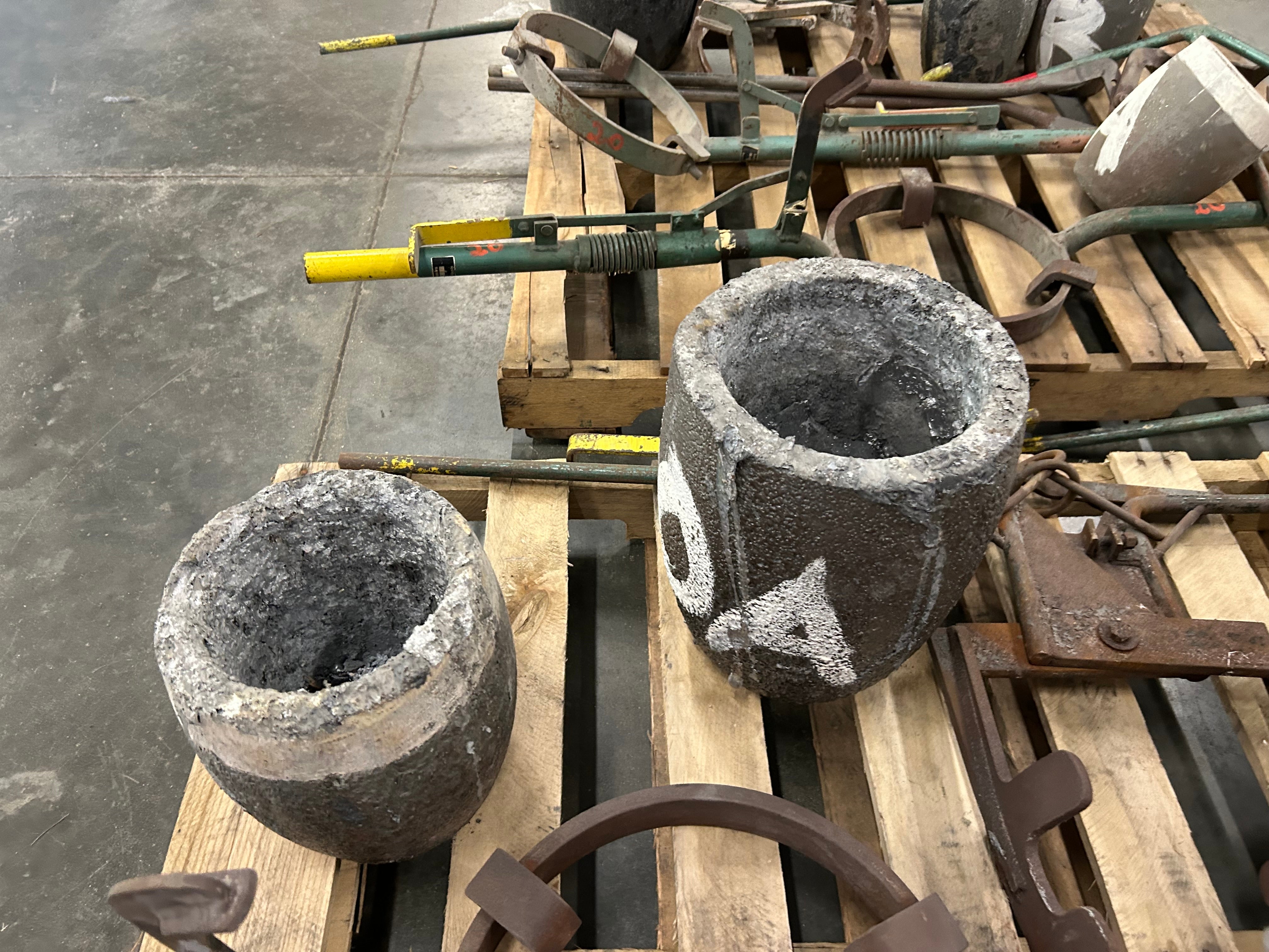 Large Assortment of Metal Foundry Tools