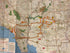 5 AAA Regional Road Maps incl Central States/Southeastern States/Western States