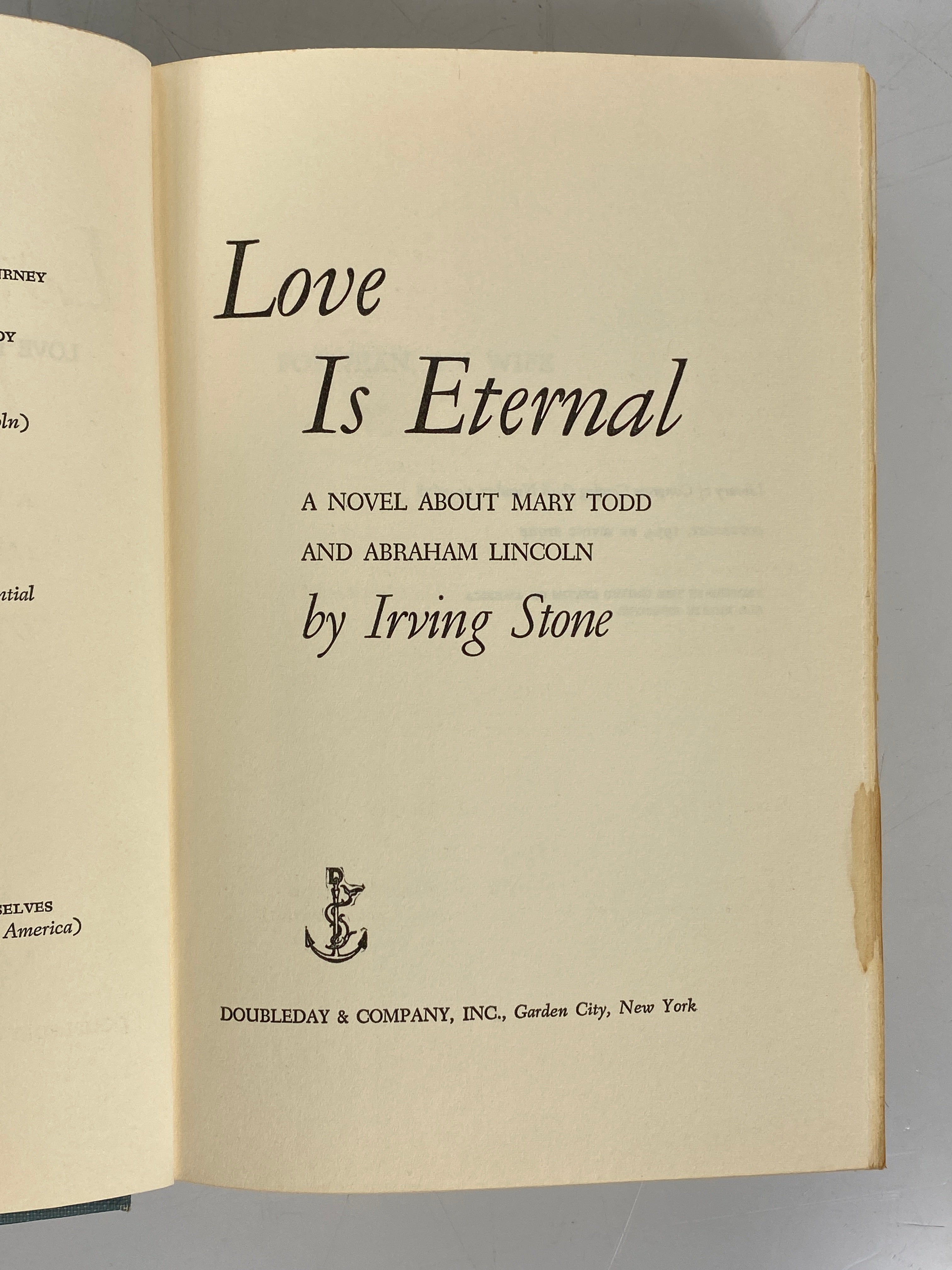 5 Irving Stone incl The Origin/Love is Eternal/The Agony & the Ecstasy 1951-80