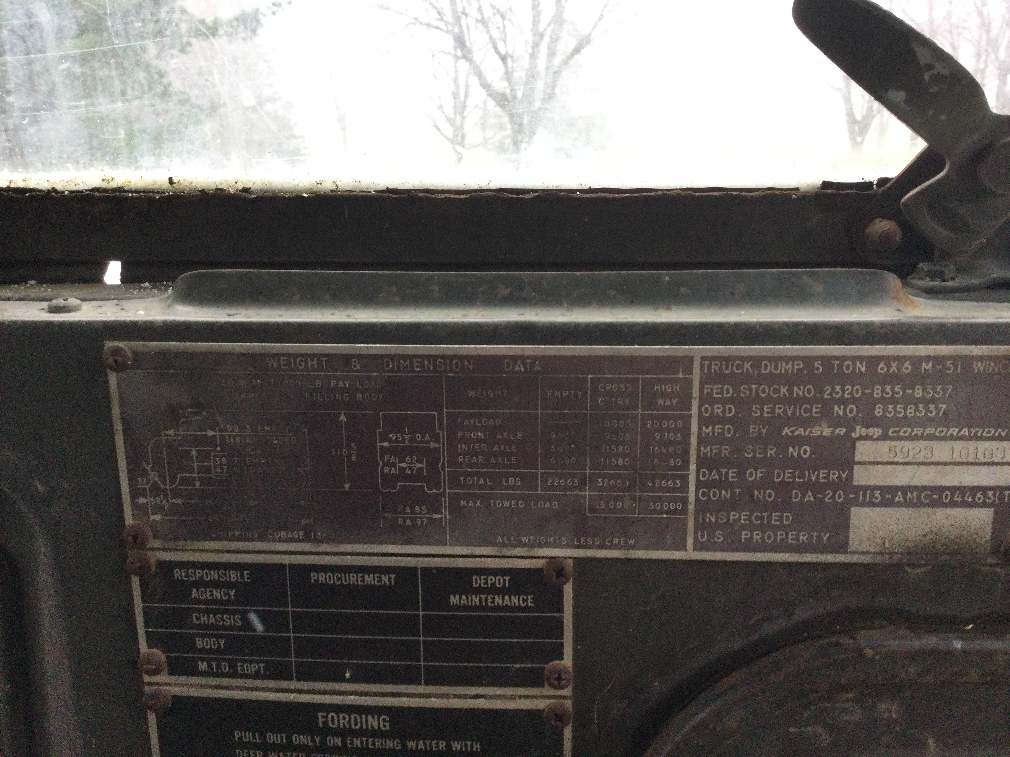 5-Ton 6x6 M-51 Army Dump Truck