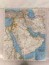 5 Vintage Middle East Maps/Posters incl Afghanistan/Masada/Nat Geo