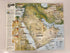 5 Vintage Middle East Maps/Posters incl Afghanistan/Masada/Nat Geo