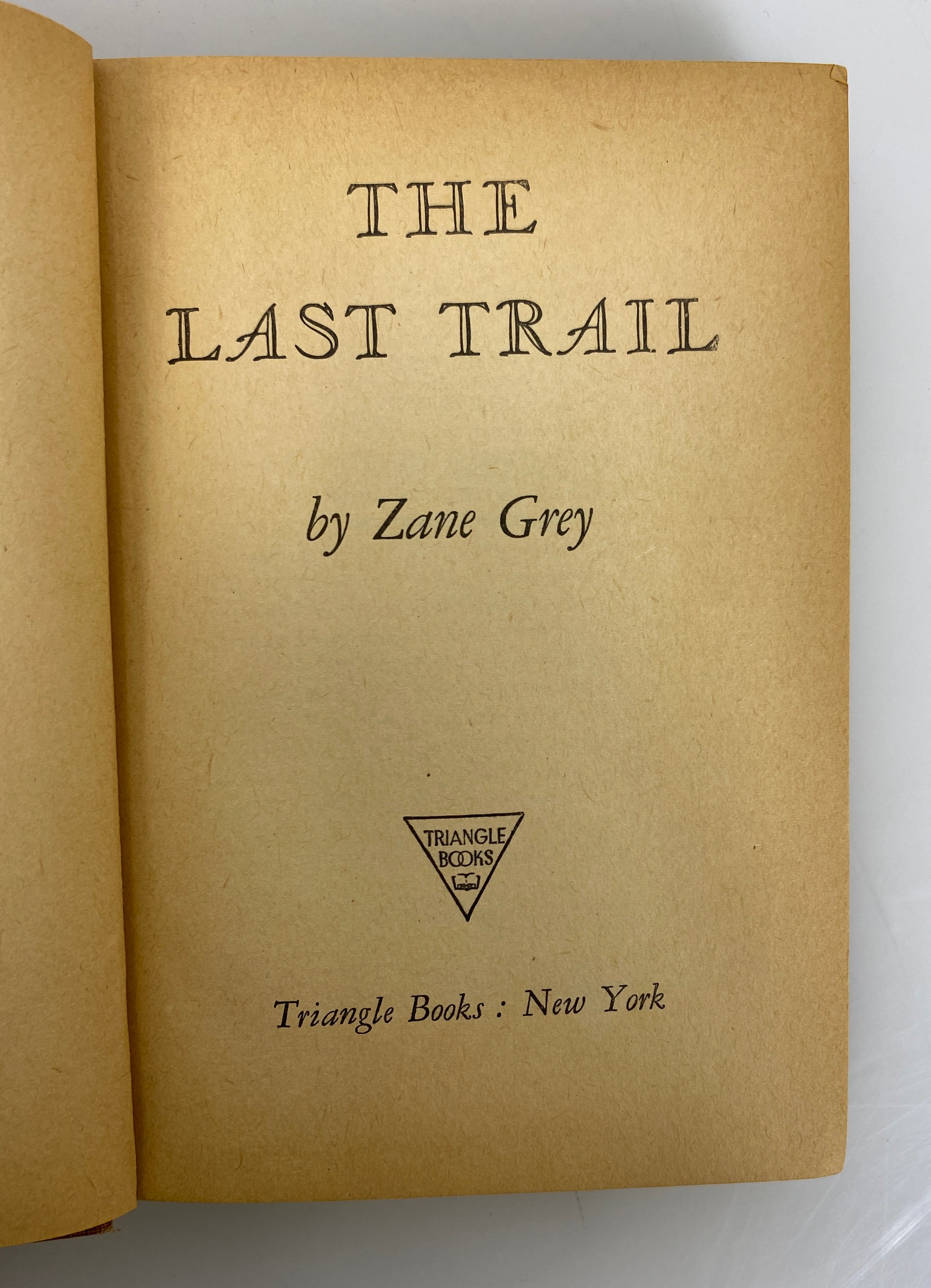 5 Vintage Zane Grey incl The Lonestar Ranger/The Last Trail Vintage HC