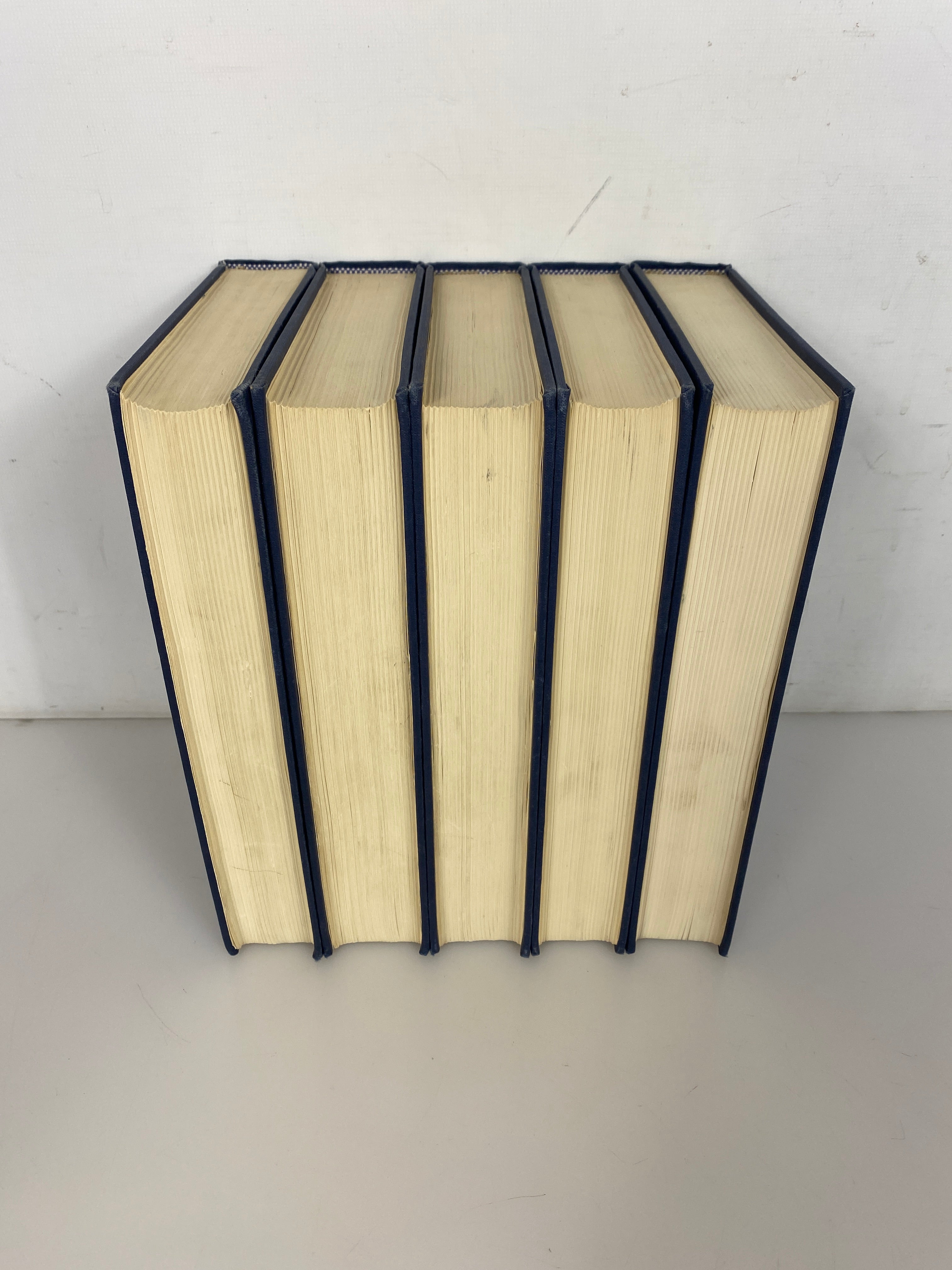 5 Vols: The Royal Navy A History by Clowes (2-6) 1966 Reprint Ex-Library HC
