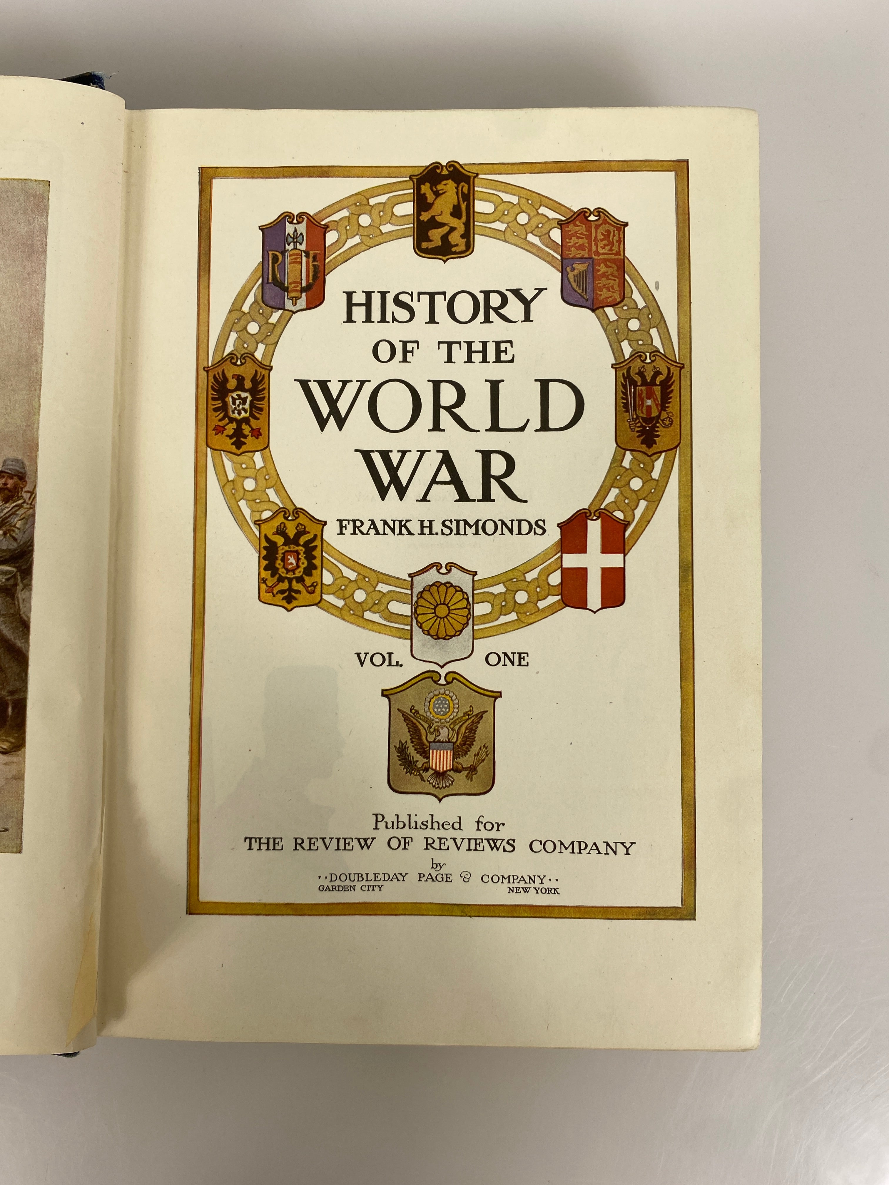 5 Volume Set: History of the World War by Frank Simonds 1917-1920 Ex-Library HC