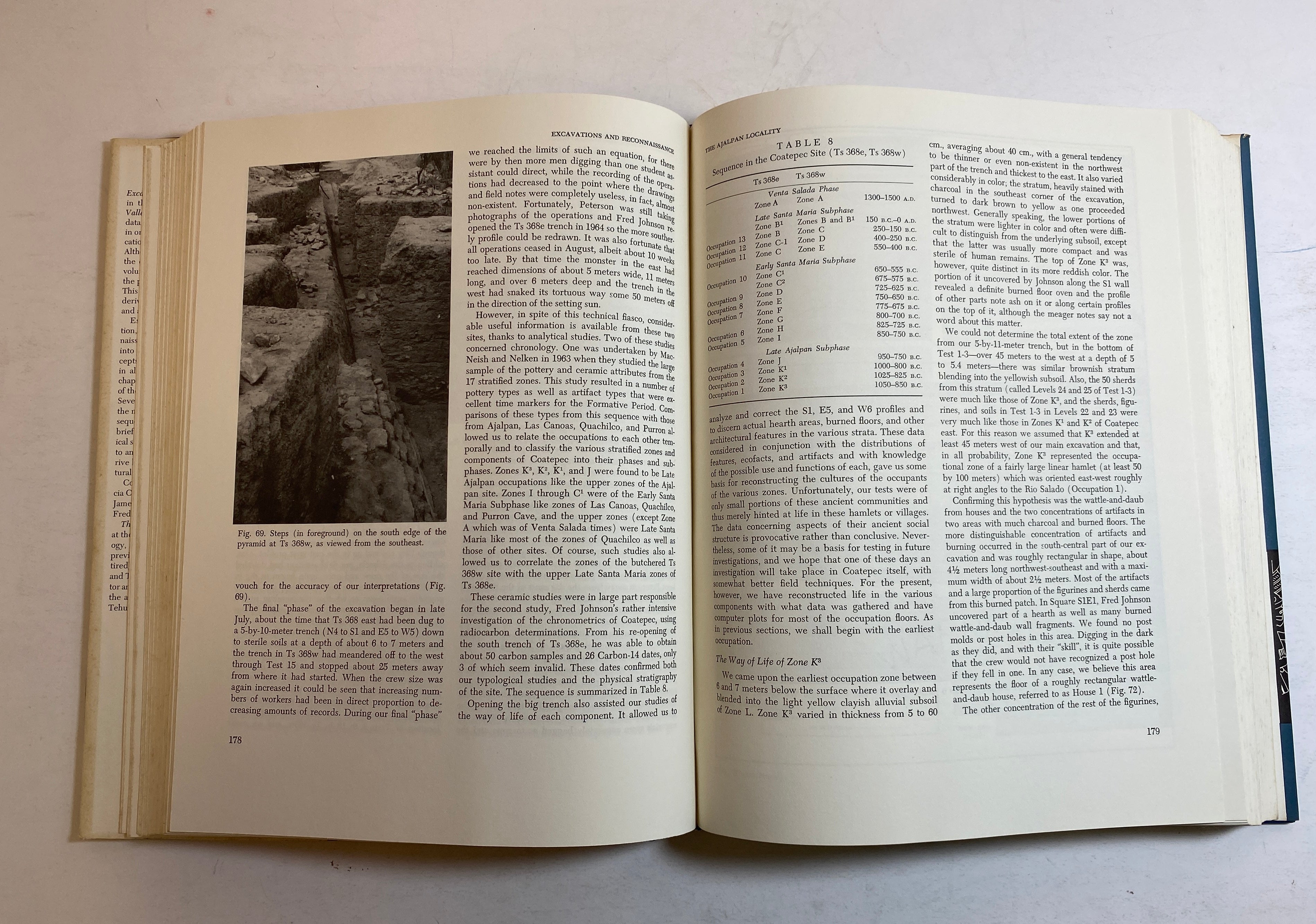 5 Volume Set: The Prehistory of the Tehuacan Valley by Byers 1967 HC DJ