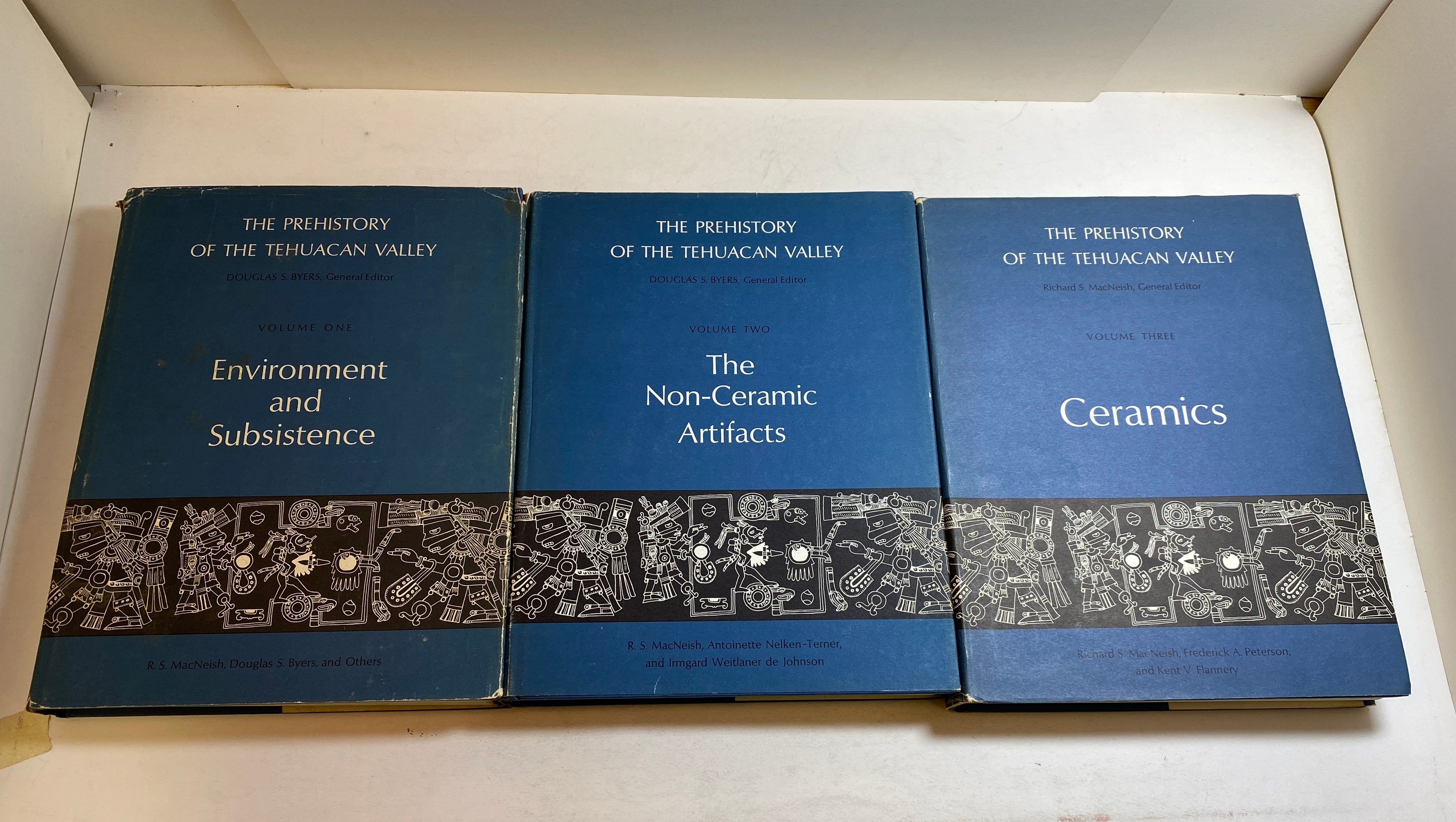 5 Volume Set: The Prehistory of the Tehuacan Valley by Byers 1967 HC DJ